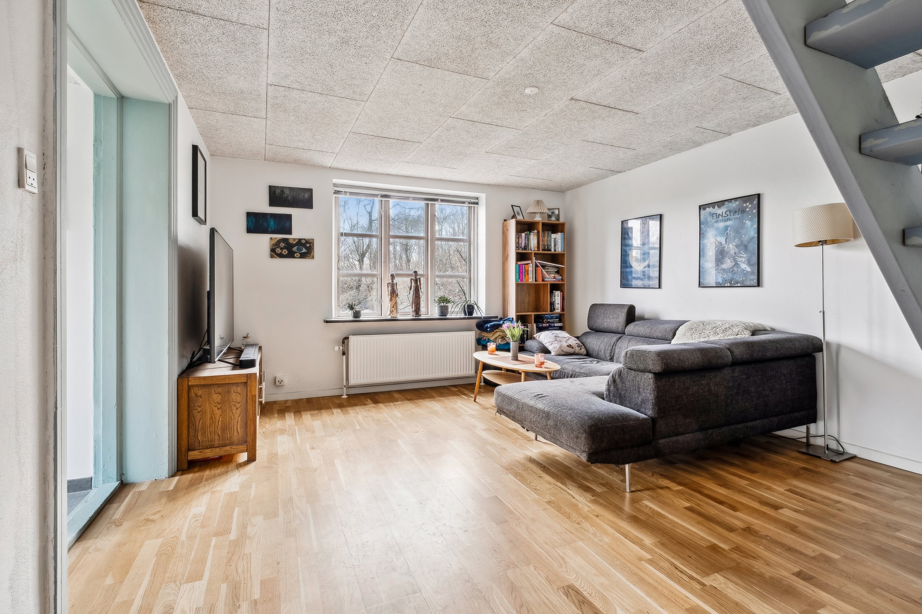 Fremhævet stue billede i fuldskærmstilstand. Billede af Kyradservej 31, Nordlige bydel, 8700 Horsens