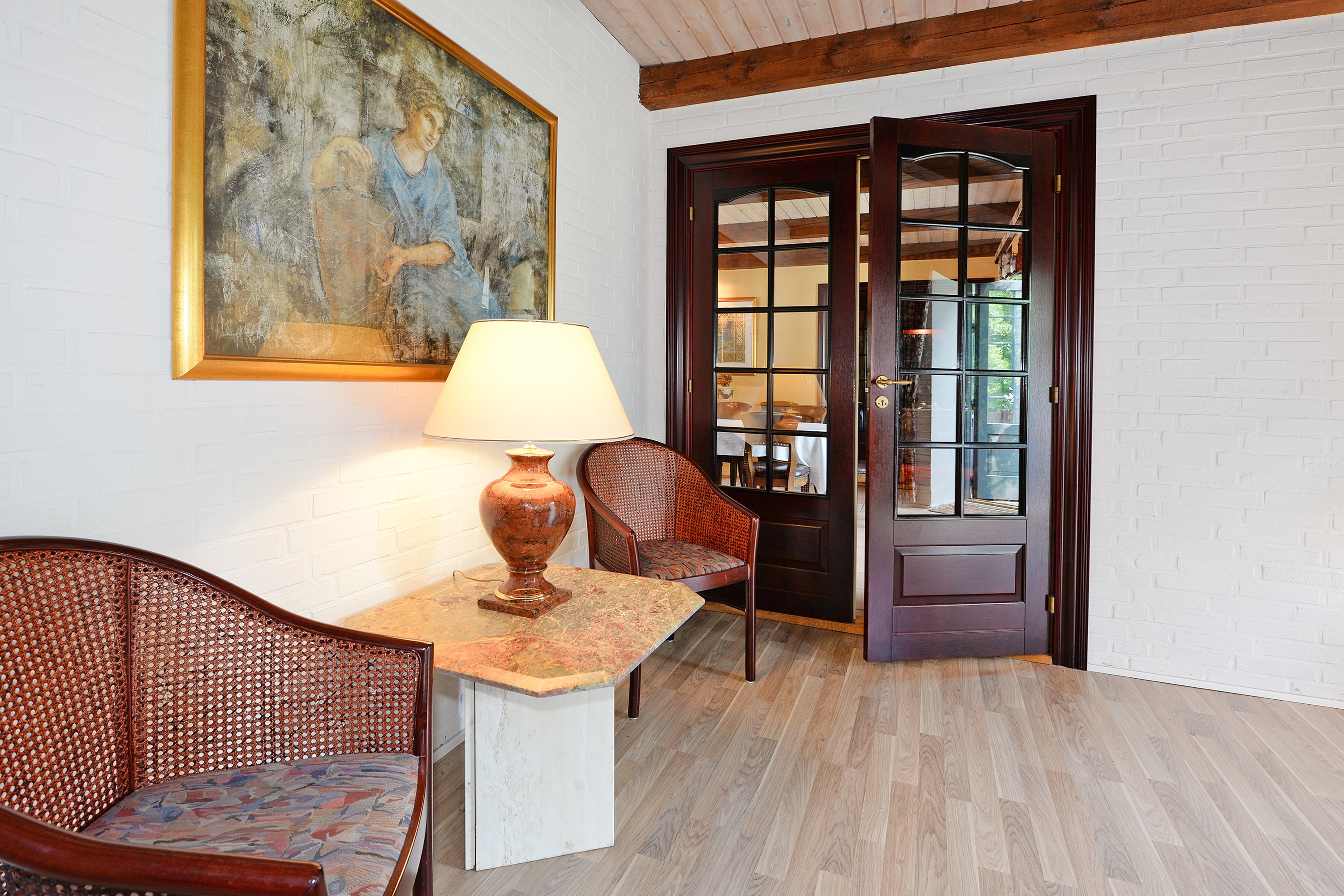 Fremhævet pejsestue billede i fuldskærmstilstand. Billede af Ronæsvej 8, Ronæs, 5580 Nørre Aaby