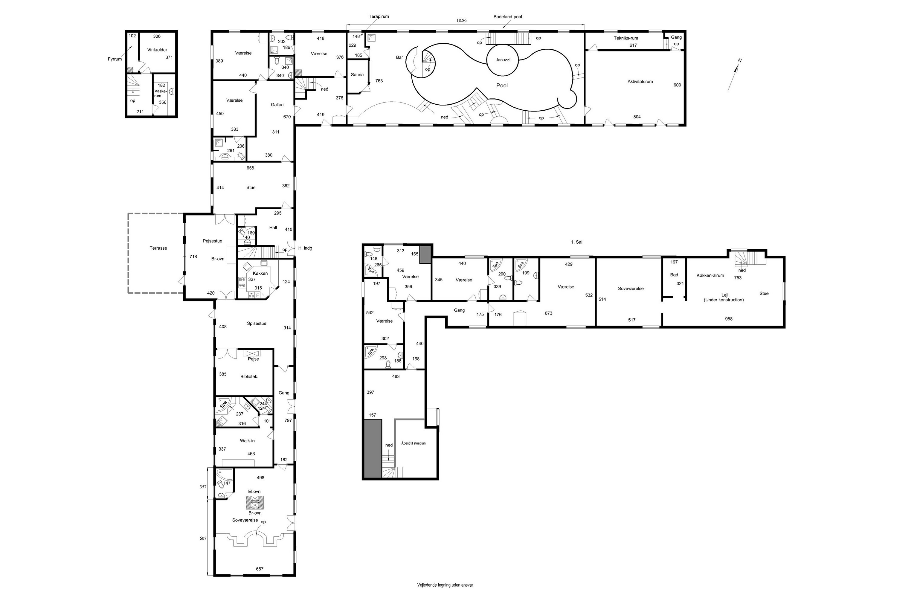 Plantegninger billede af Ronæsvej 8, Ronæs, 5580 Nørre Aaby