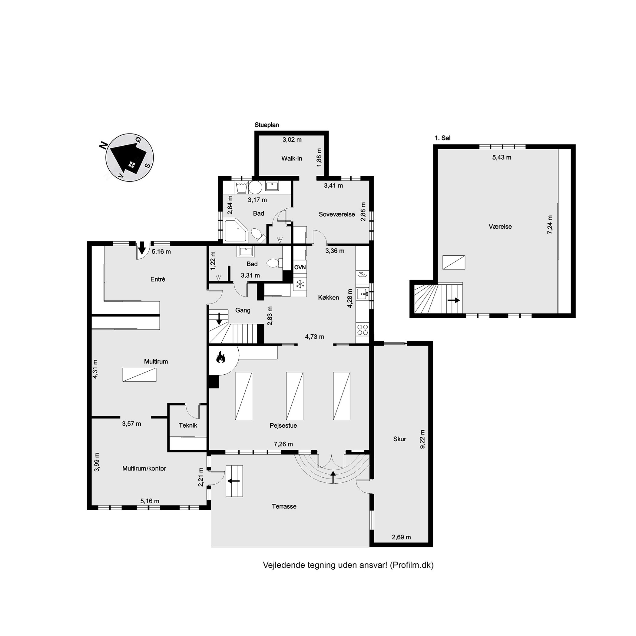 Plantegninger billede af Grønlandsvej 14, 7100 Vejle