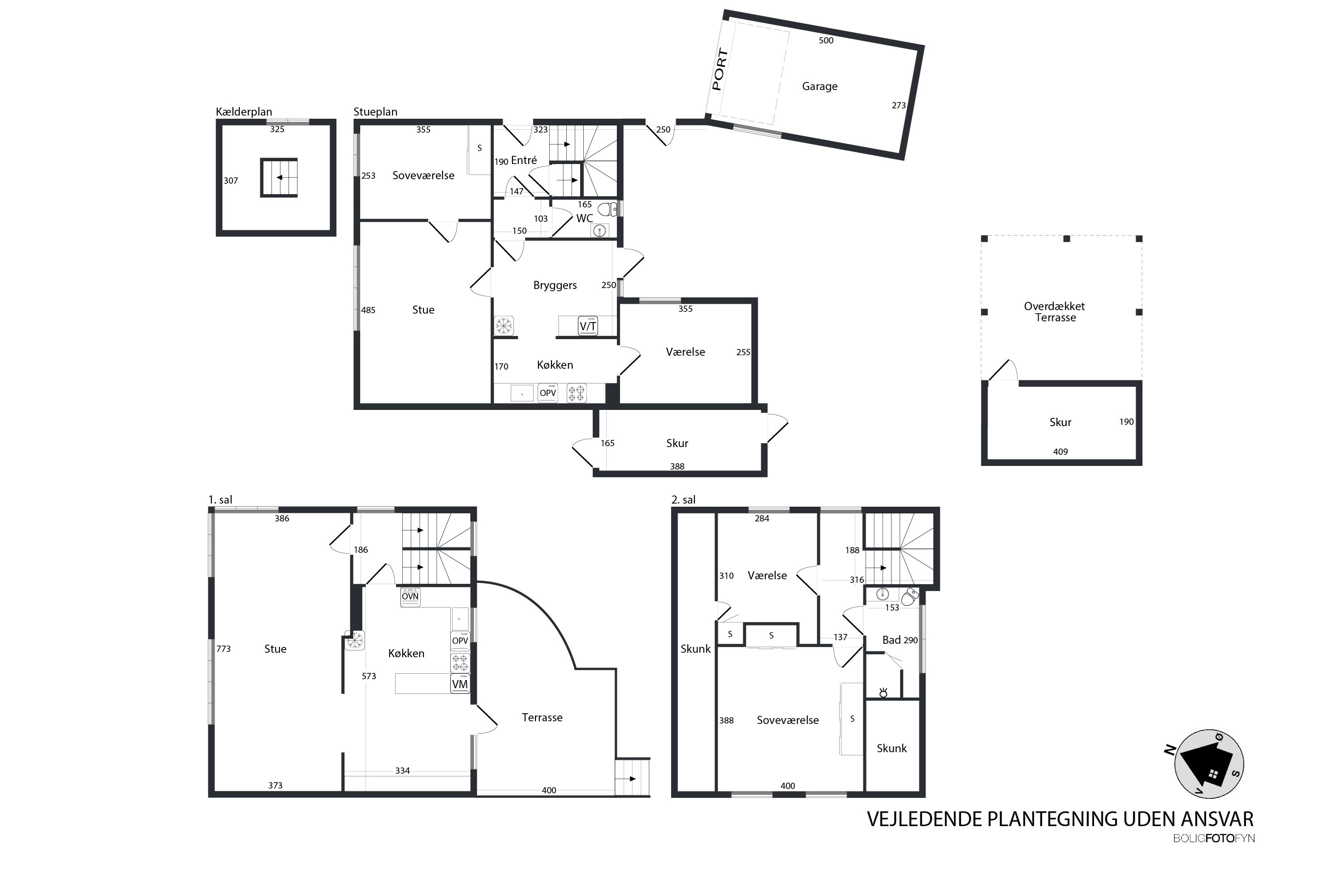 Plantegninger billede af Algade 59, 5683 Haarby