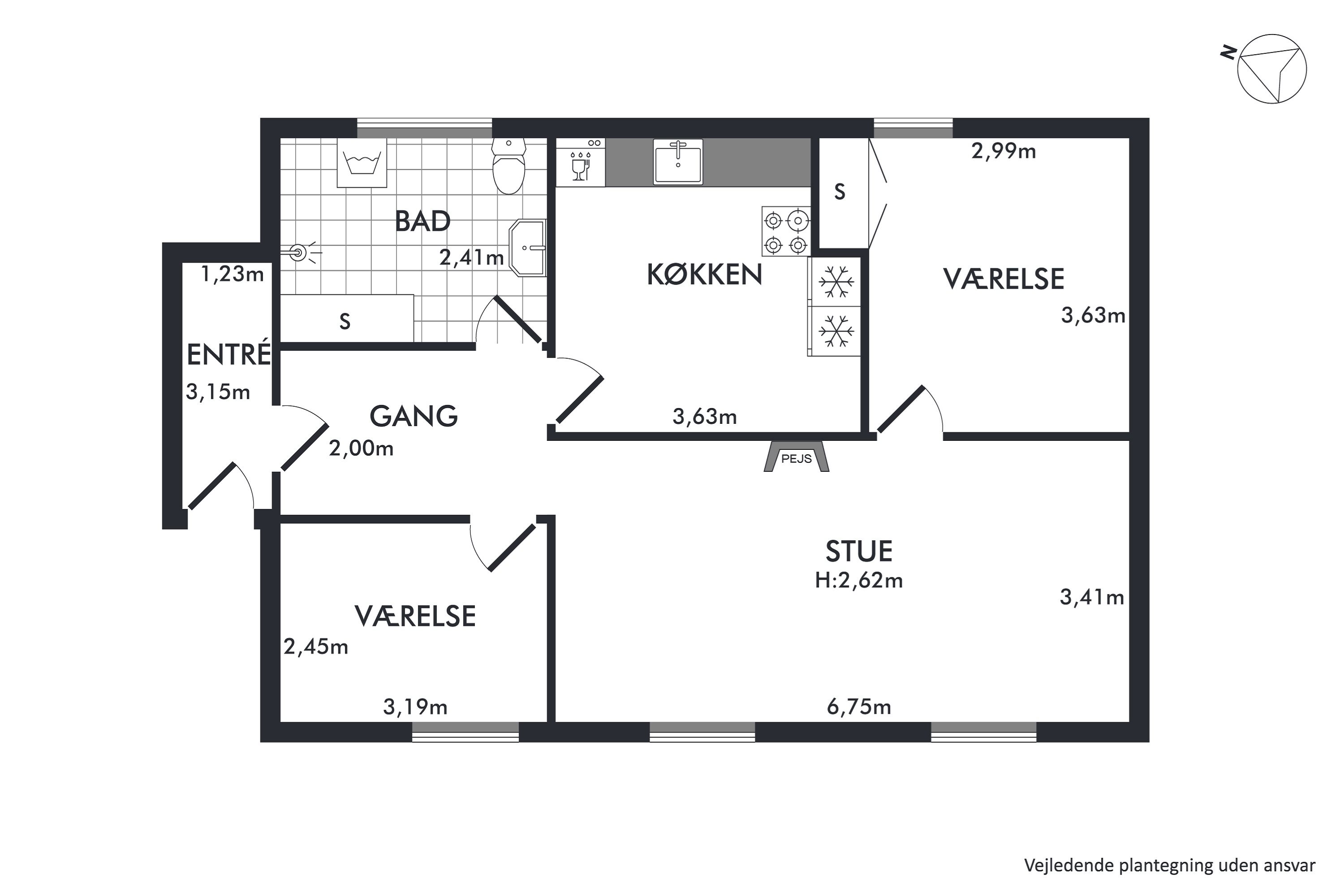 Plantegninger billede af Fælledvej 6B, 2791 Dragør