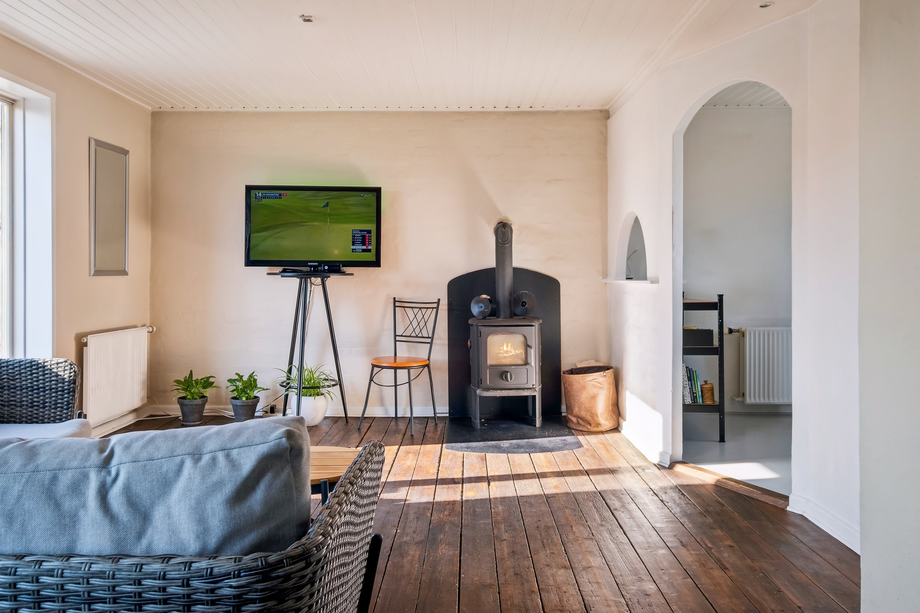 Fremhævet stue billede i fuldskærmstilstand. Billede af Egebjergvej 25, 8700 Horsens