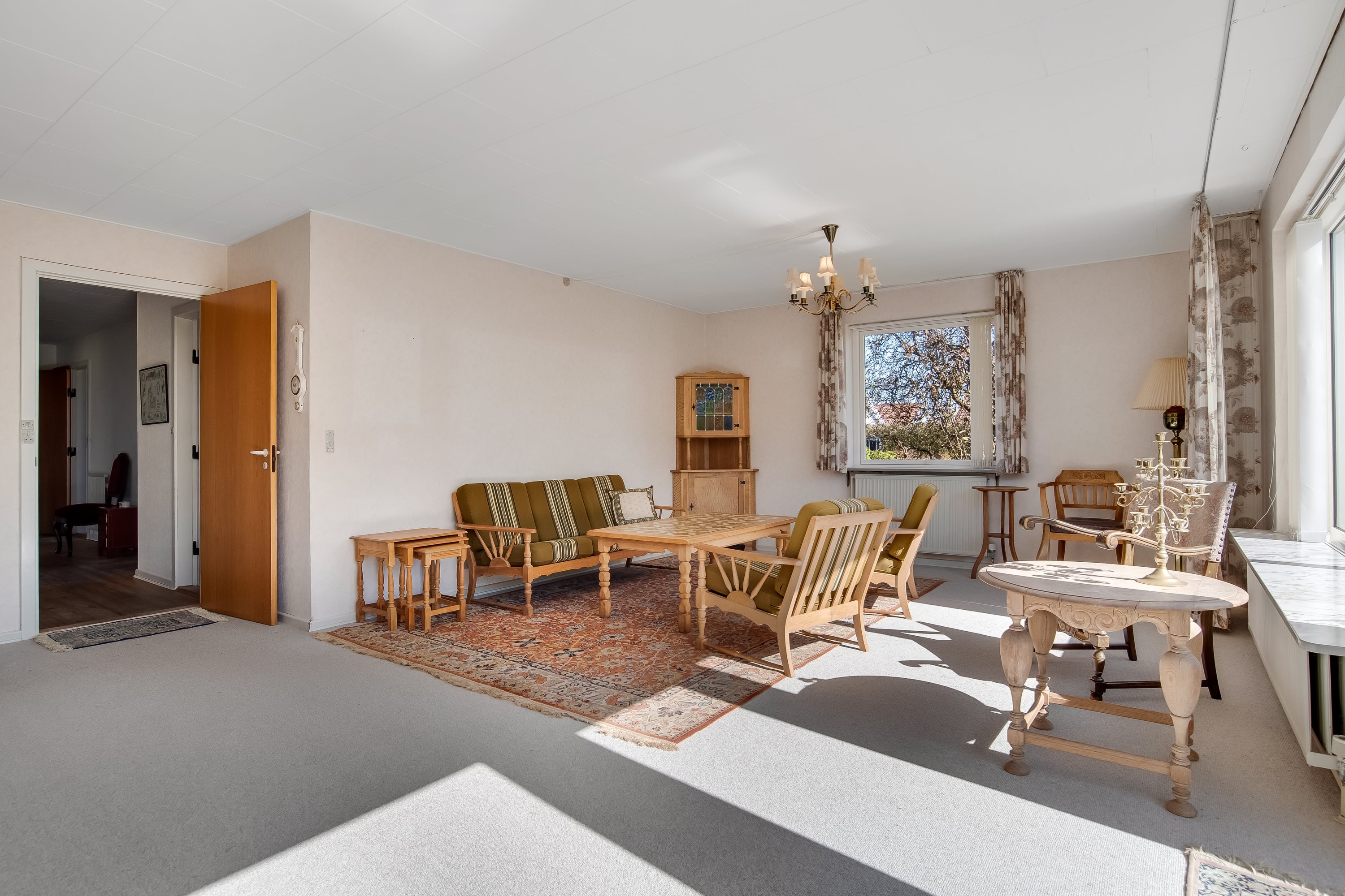 Fremhævet stue billede i fuldskærmstilstand. Billede af Nørlundvej 19, 7500 Holstebro