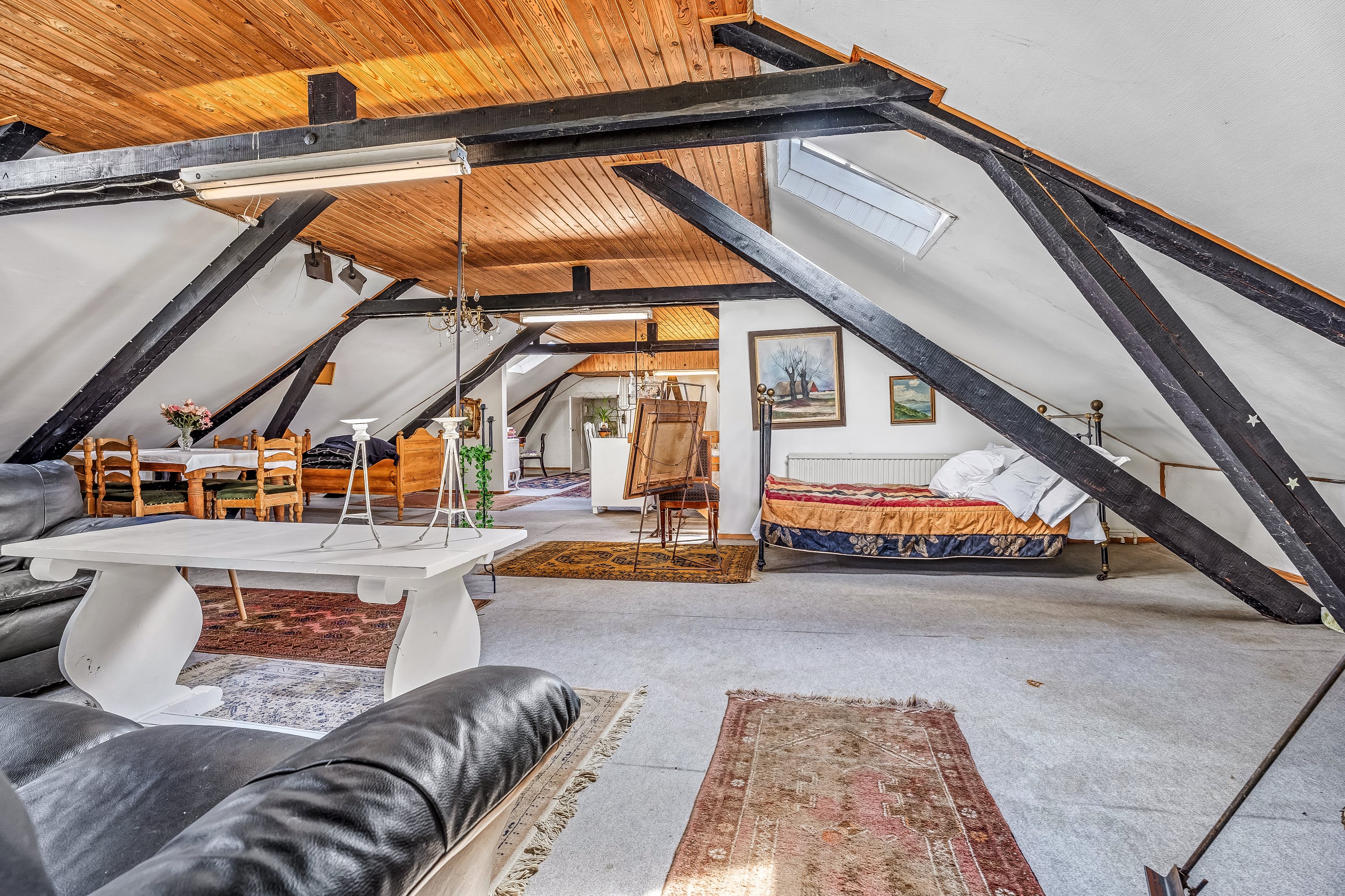 Fremhævet stue billede i fuldskærmstilstand. Billede af Abedvej 17, 4920 Søllested