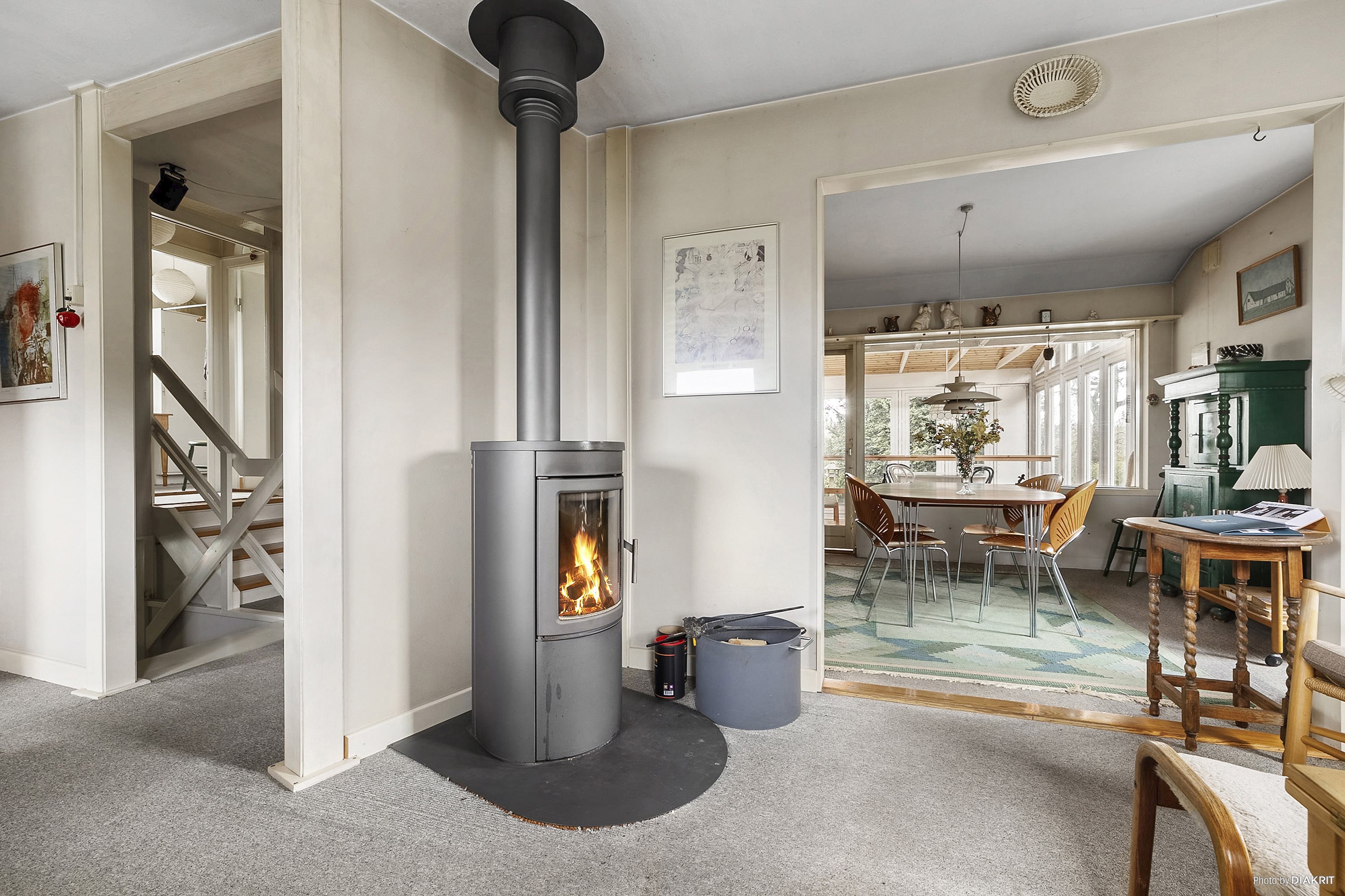 Fremhævet stue billede i fuldskærmstilstand. Billede af Byvej 21, 4682 Tureby