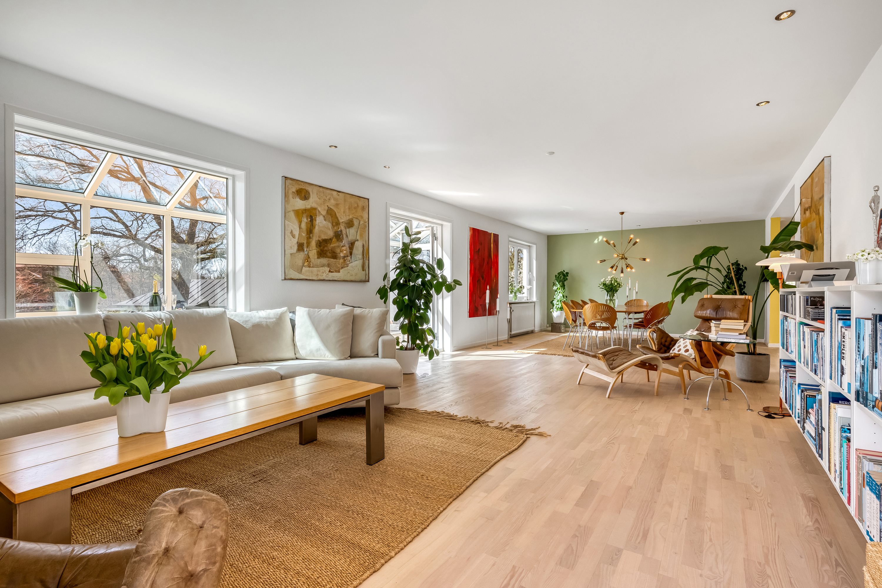 Fremhævet stue billede i fuldskærmstilstand. Billede af Granbakken 9, 7500 Holstebro