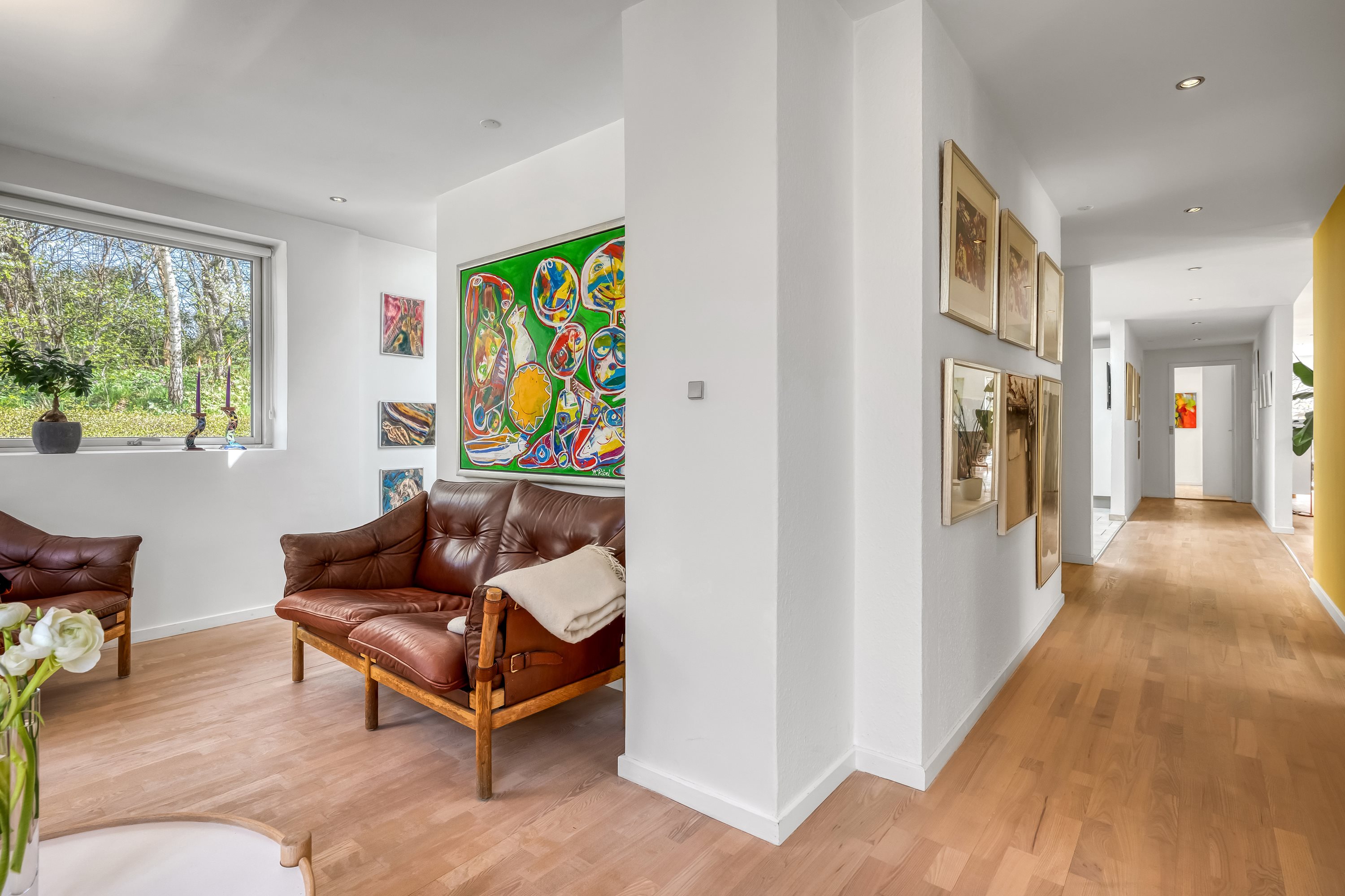 Fremhævet stue billede i fuldskærmstilstand. Billede af Granbakken 9, 7500 Holstebro