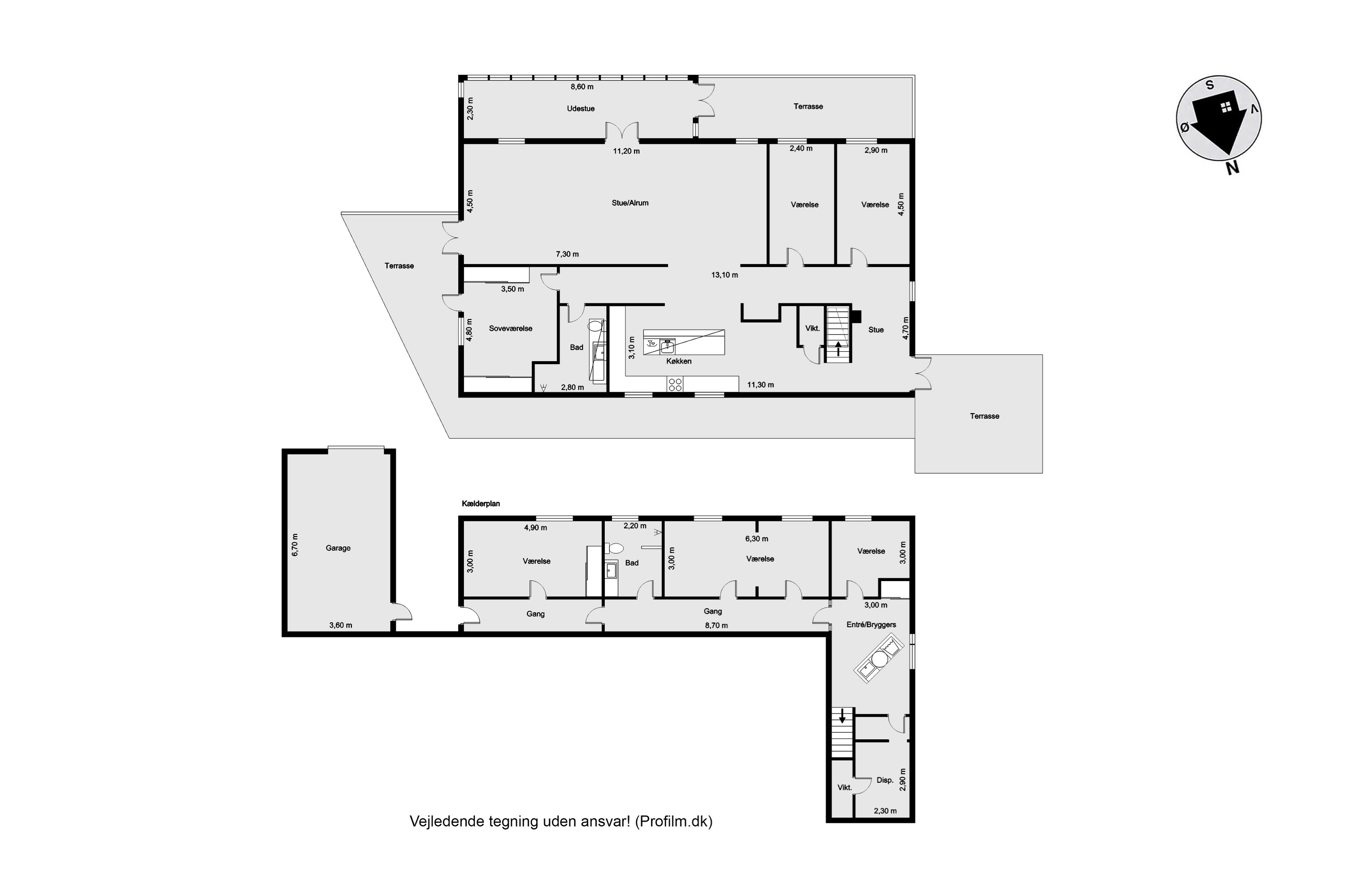 Plantegninger billede af Granbakken 9, 7500 Holstebro