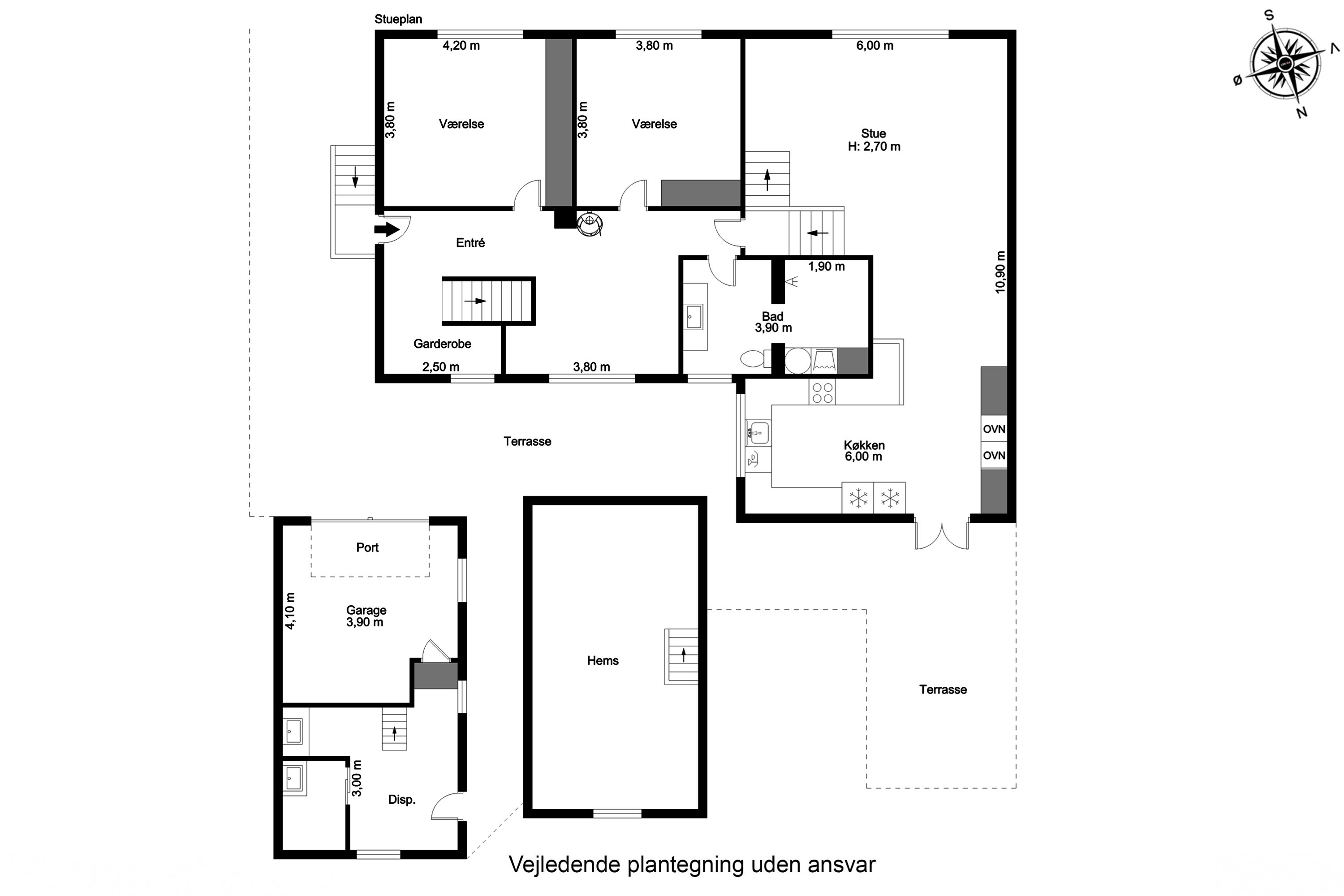 Plantegninger billede af Kilenvej 14, Brudager, 5883 Oure
