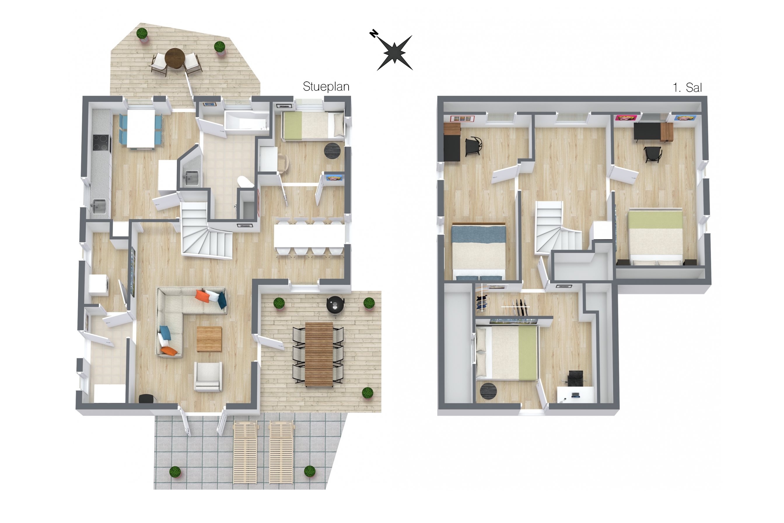 Plantegninger billede af Kammervej 3, Lendum, 9870 Sindal