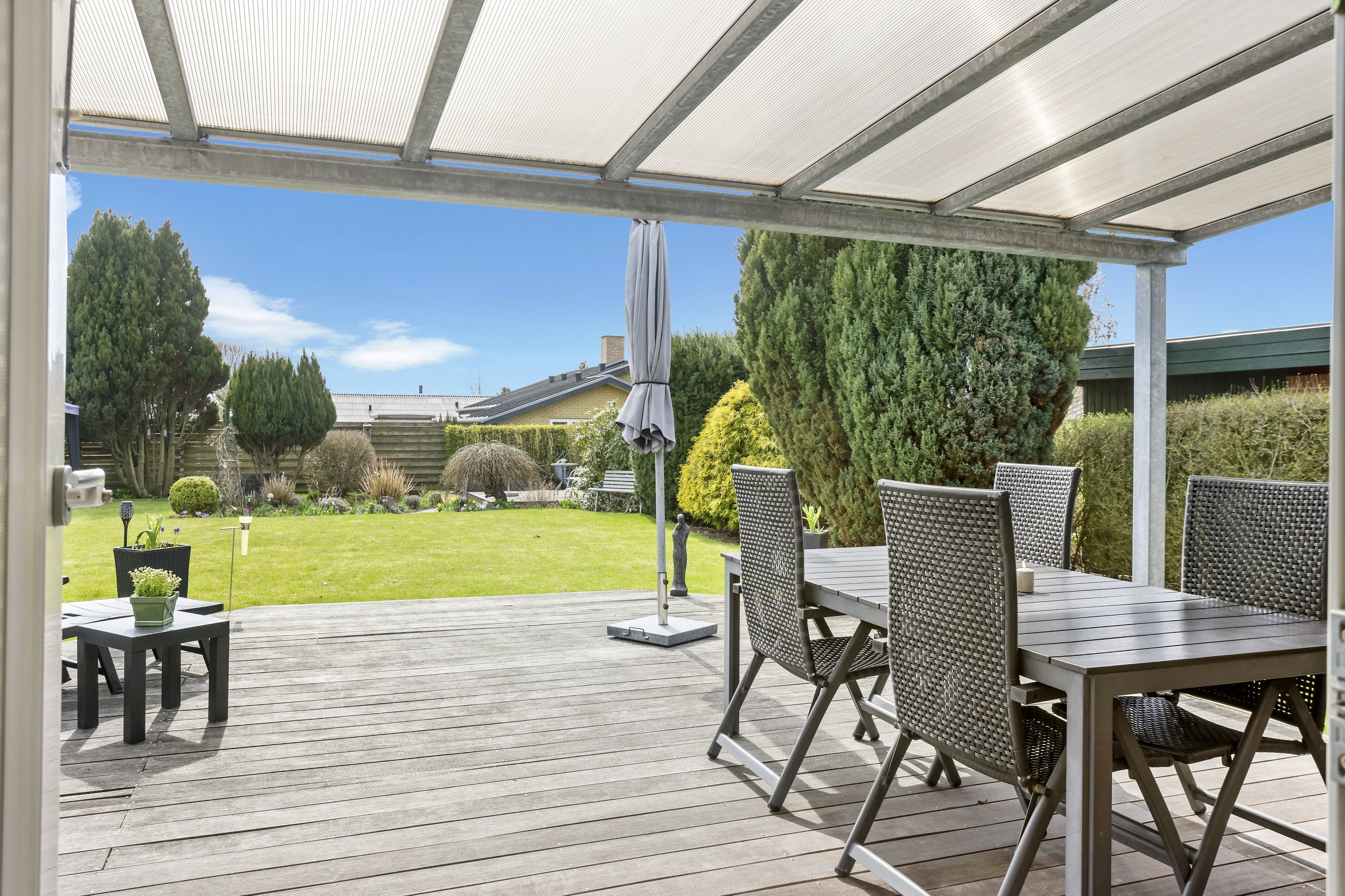 Fremhævet terrasse billede i fuldskærmstilstand. Billede af Boghvedevej 10, 8800 Viborg