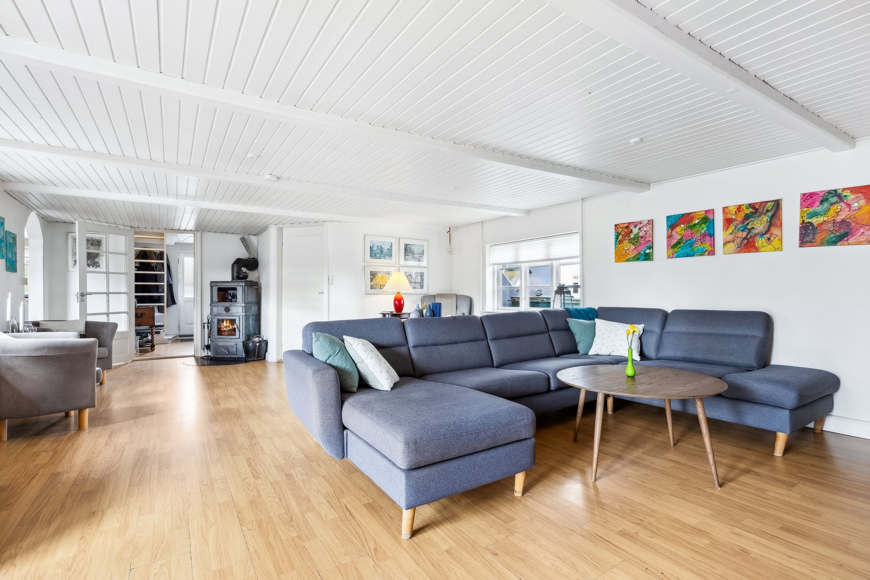 Fremhævet stue billede i fuldskærmstilstand. Billede af Løve Gl Landevej 17, Løve, 4270 Høng