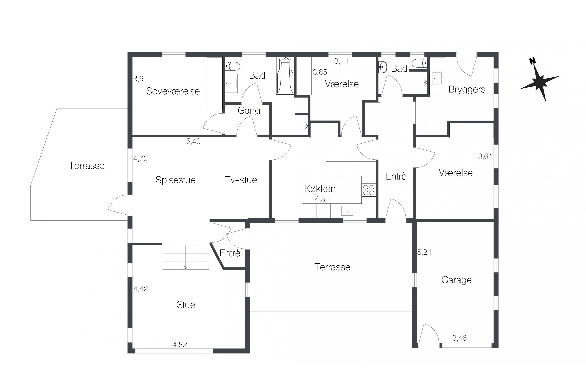 Plantegninger billede af Nøddely 9, 9830 Tårs