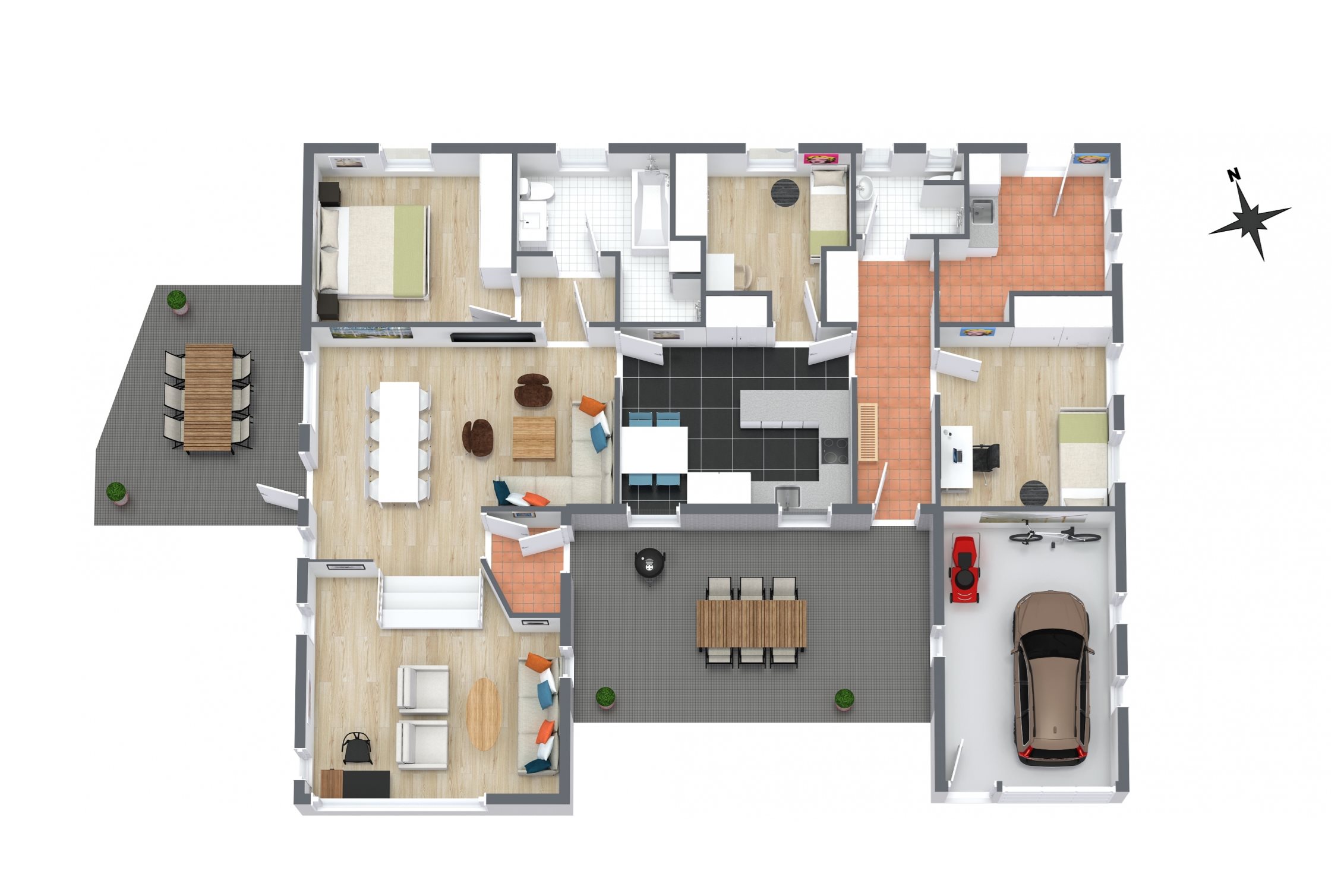 Plantegninger billede af Nøddely 9, 9830 Tårs