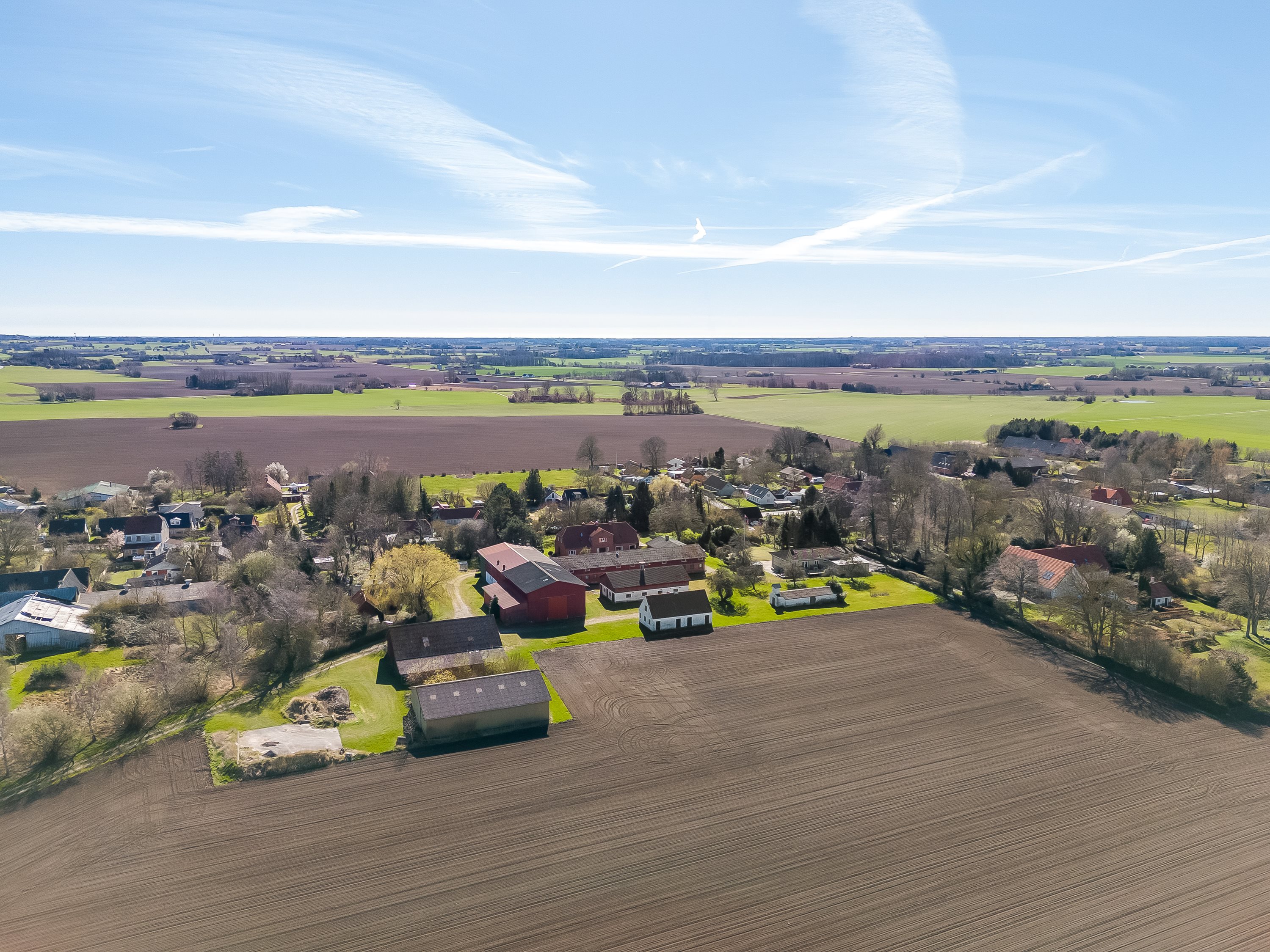 Fremhævet luftfoto billede i fuldskærmstilstand. Billede af Aastrupvej 39, Vejringe, 4850 Stubbekøbing