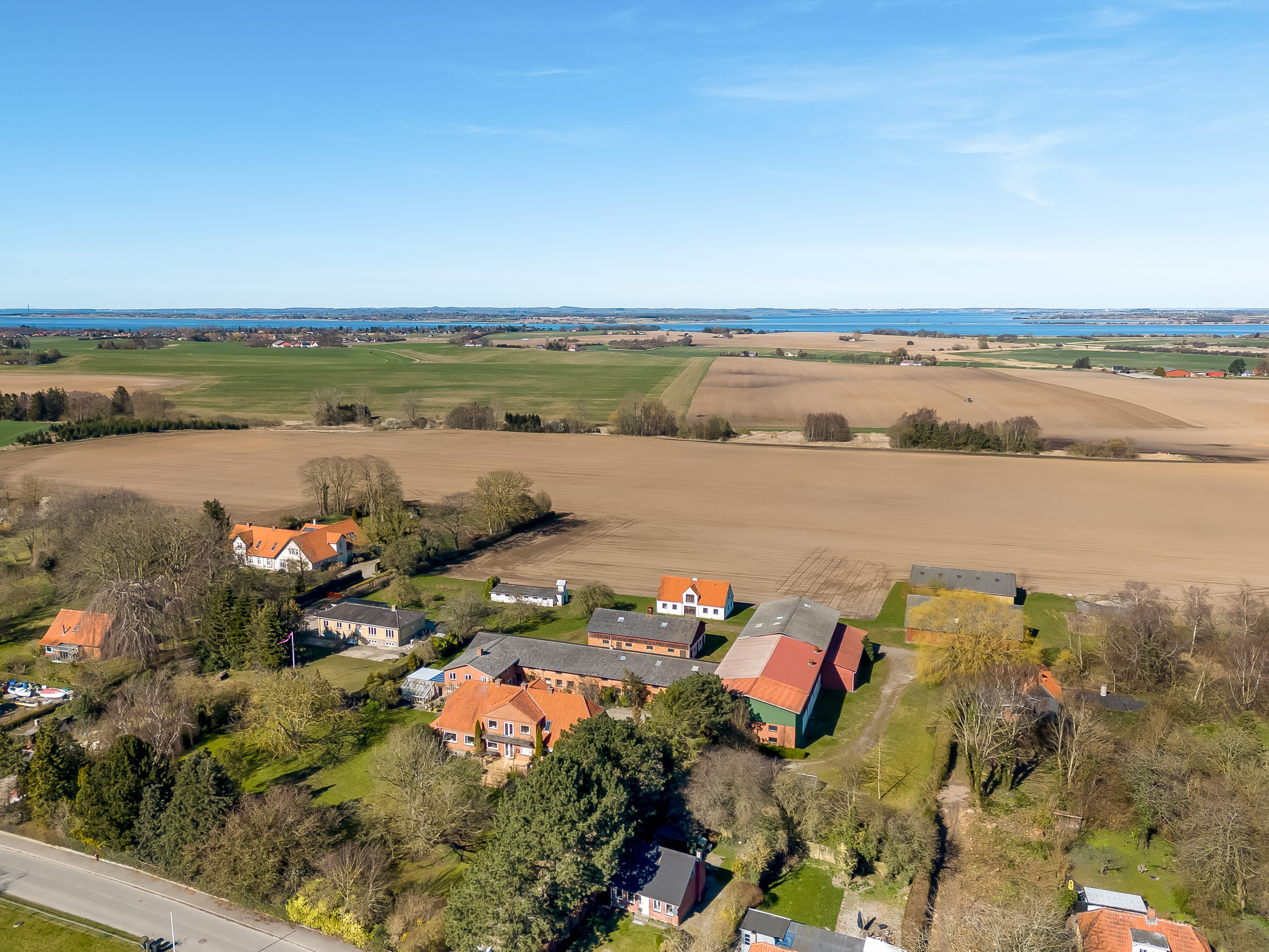 Fremhævet luftfoto billede i fuldskærmstilstand. Billede af Aastrupvej 39, Vejringe, 4850 Stubbekøbing