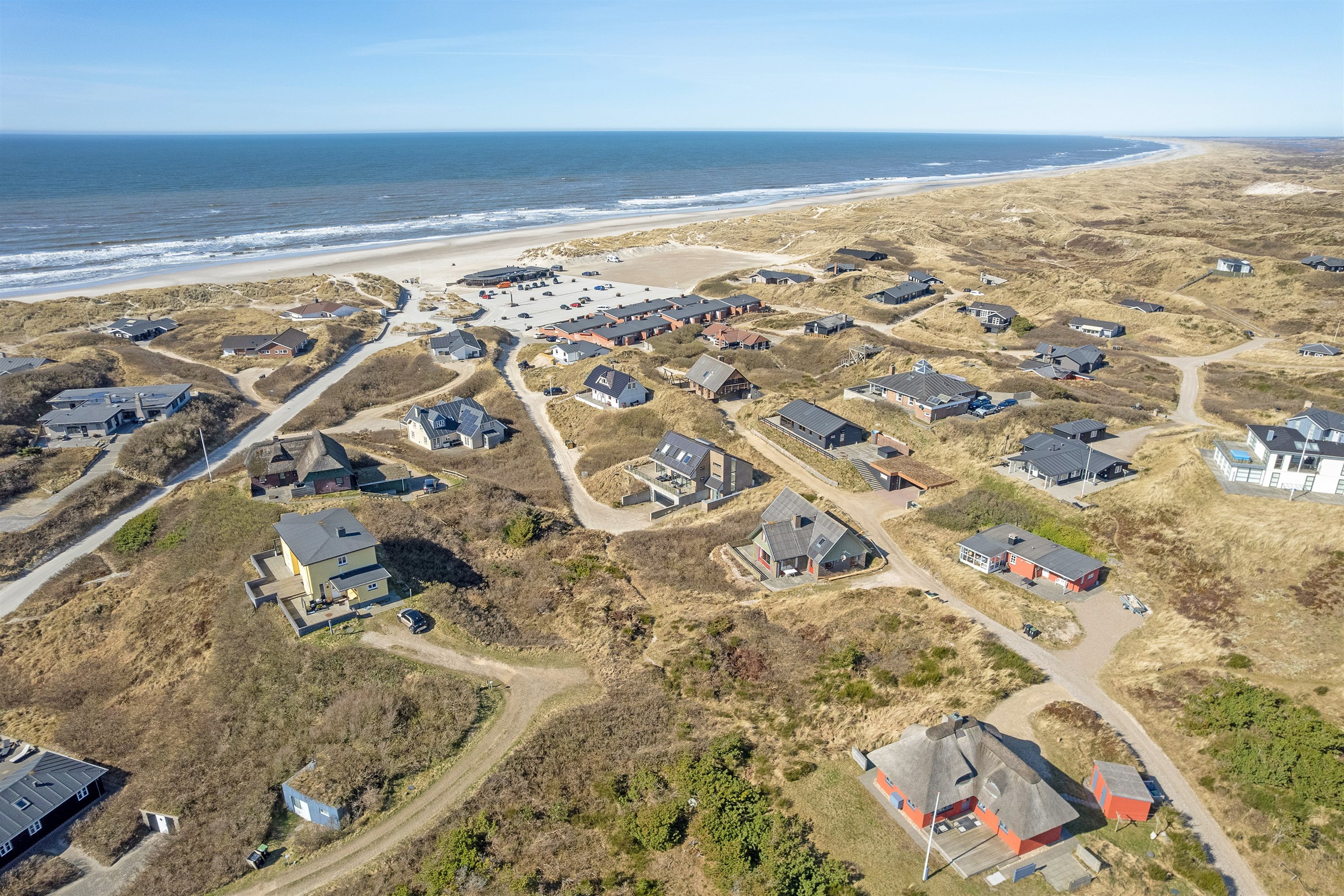 Fremhævet luftfoto billede i fuldskærmstilstand. Billede af Fasanvej 10, Henne Strand, 6854 Henne