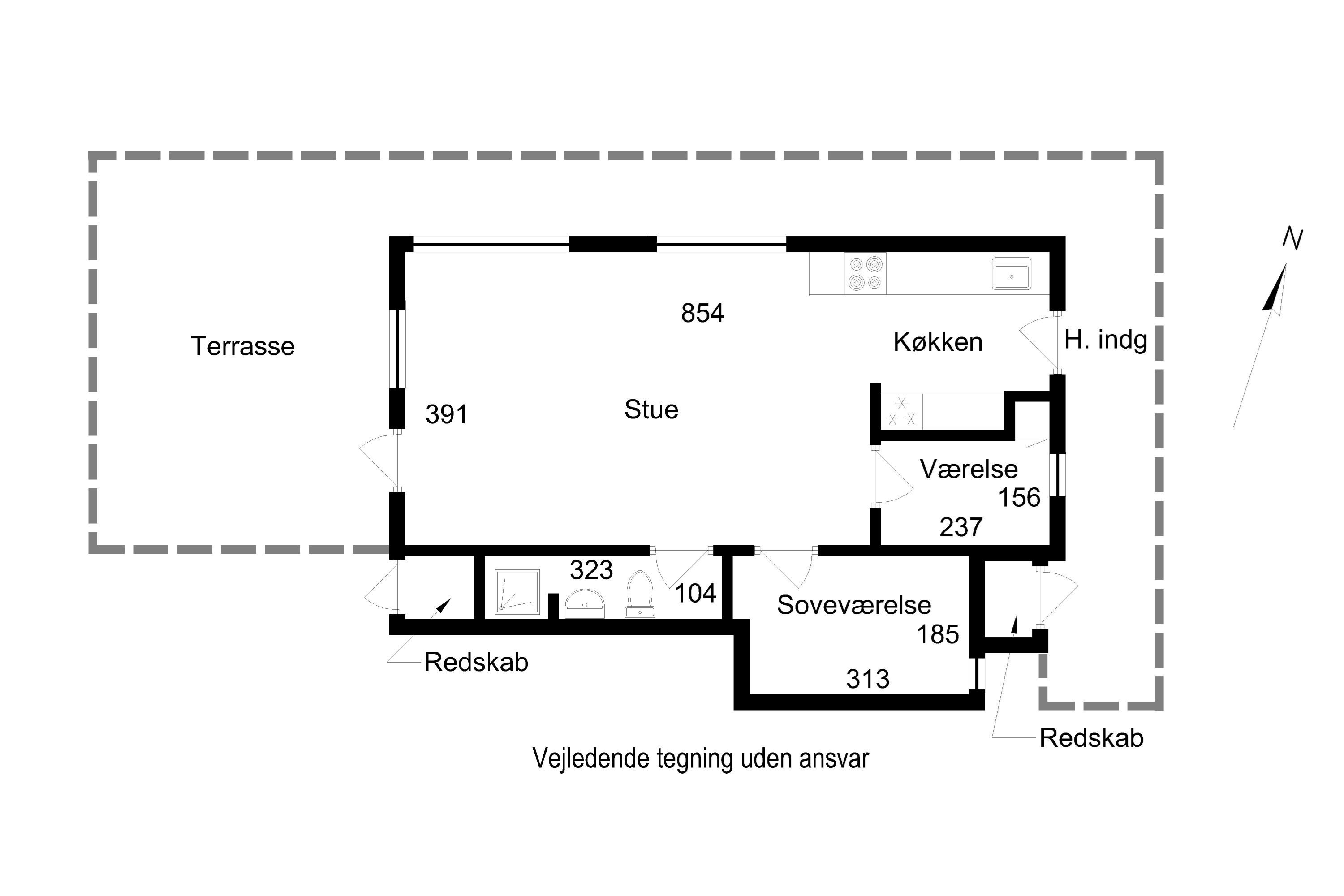 Plantegninger billede af Provstebakken 28, Strib, 5500 Middelfart