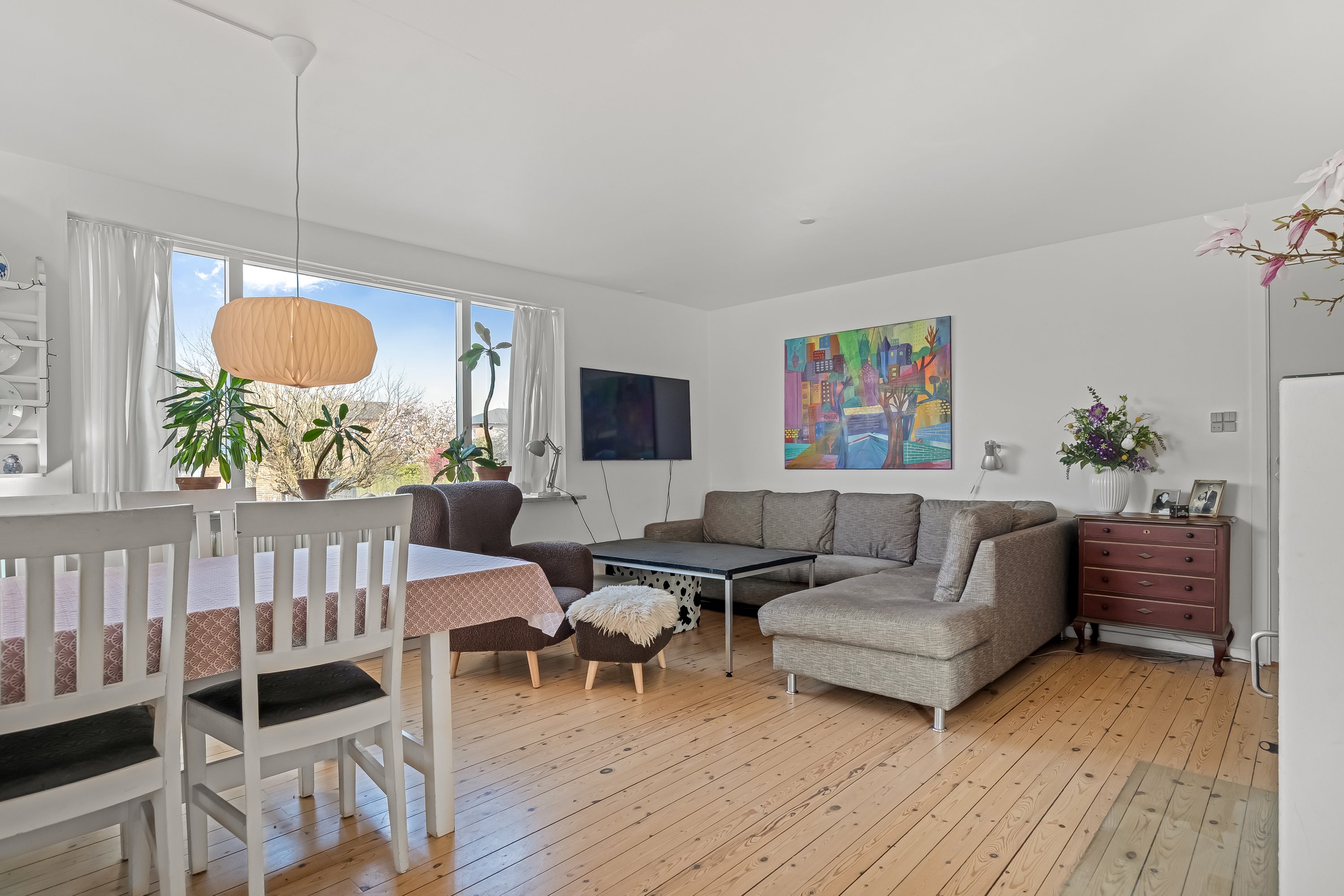 Fremhævet stue billede i fuldskærmstilstand. Billede af Rudesvej 6, 7500 Holstebro