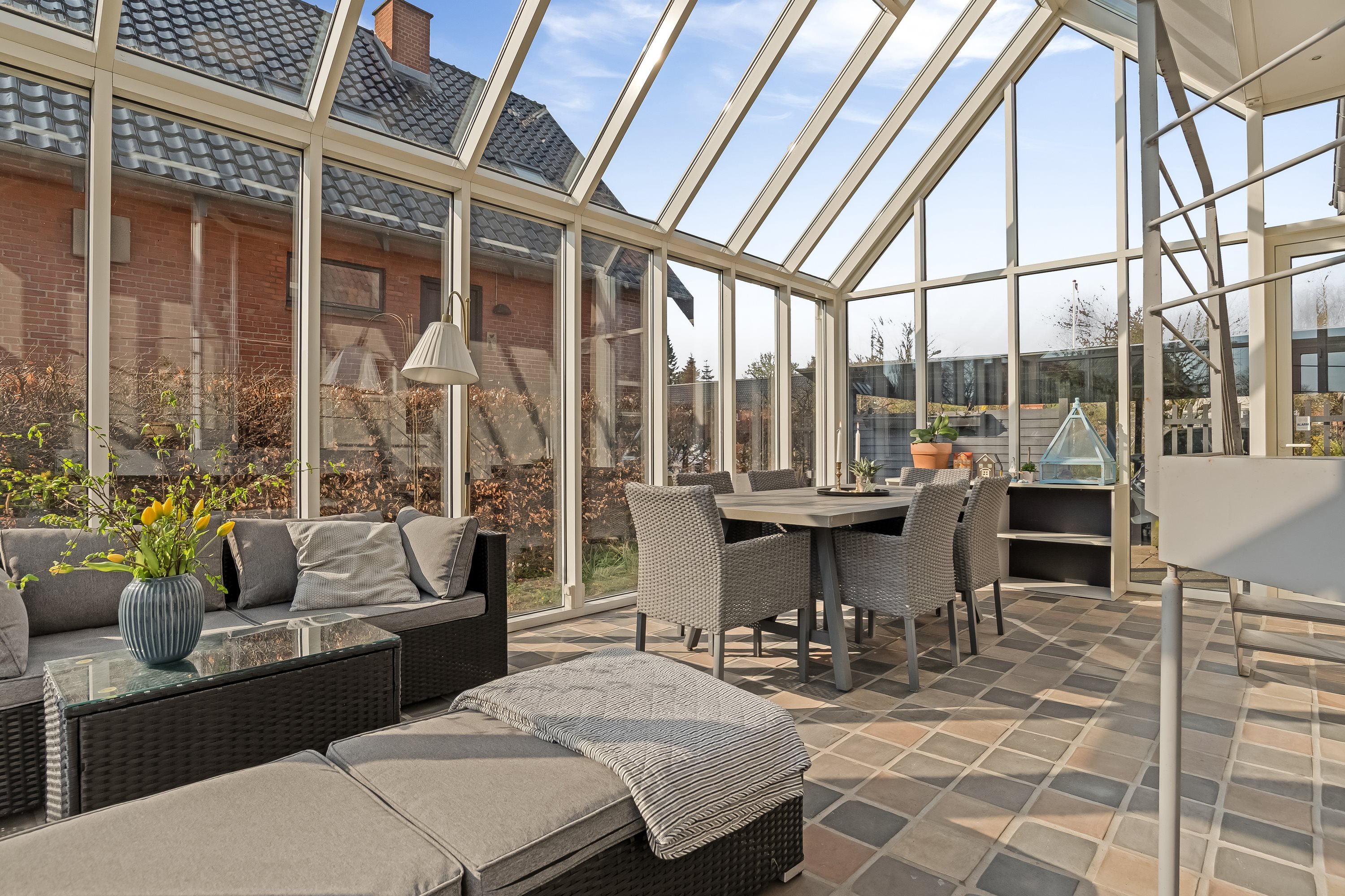 Fremhævet udestue billede i fuldskærmstilstand. Billede af Rudesvej 6, 7500 Holstebro