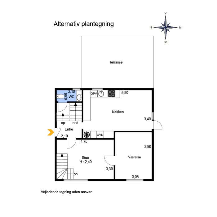 Plantegninger billede af Søndre Landevej 209, Høruphav, 6470 Sydals