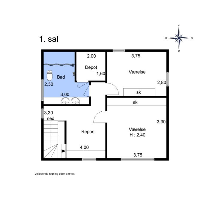 Plantegninger billede af Søndre Landevej 209, Høruphav, 6470 Sydals