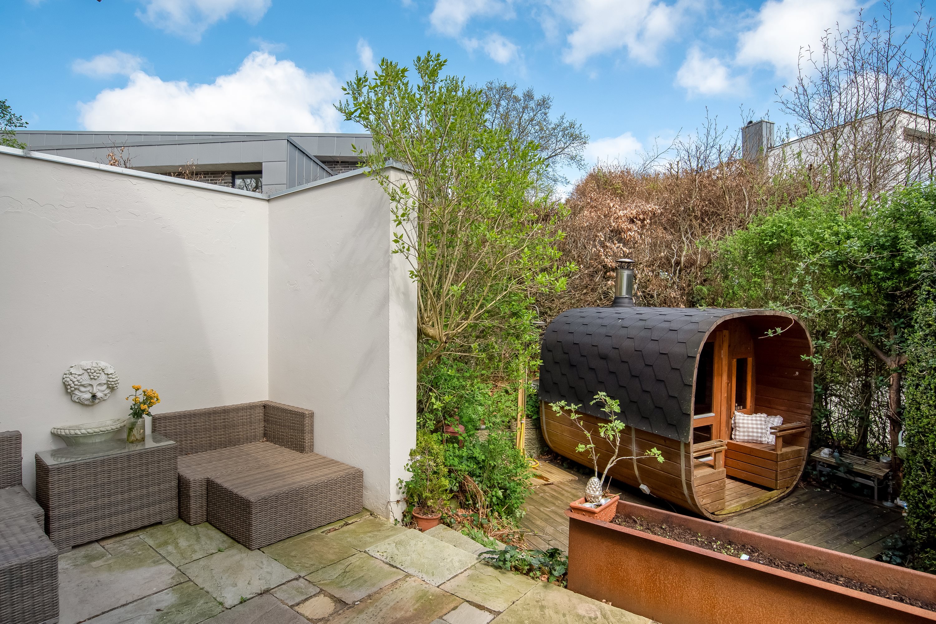 Fremhævet terrasse billede i fuldskærmstilstand. Billede af Porsevej 7, 7500 Holstebro