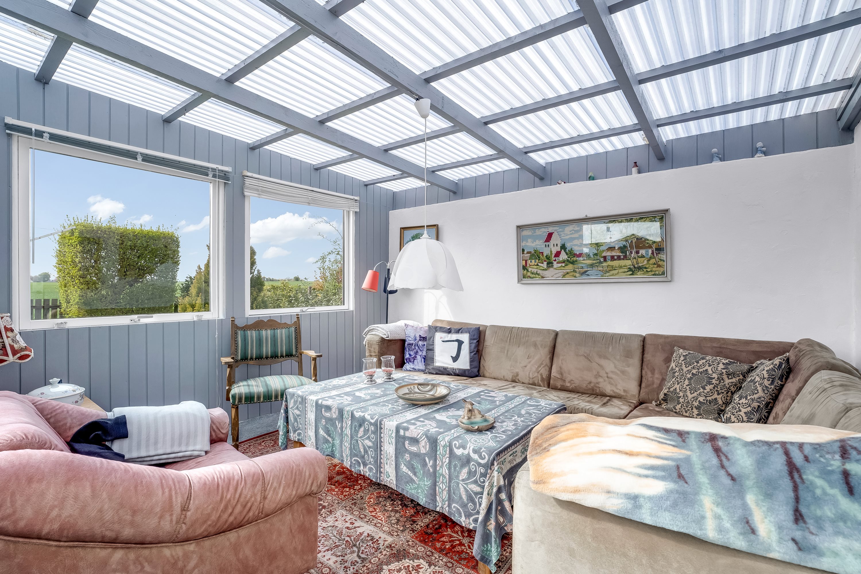 Fremhævet udestue billede i fuldskærmstilstand. Billede af Idalundvej 13, 4990 Sakskøbing