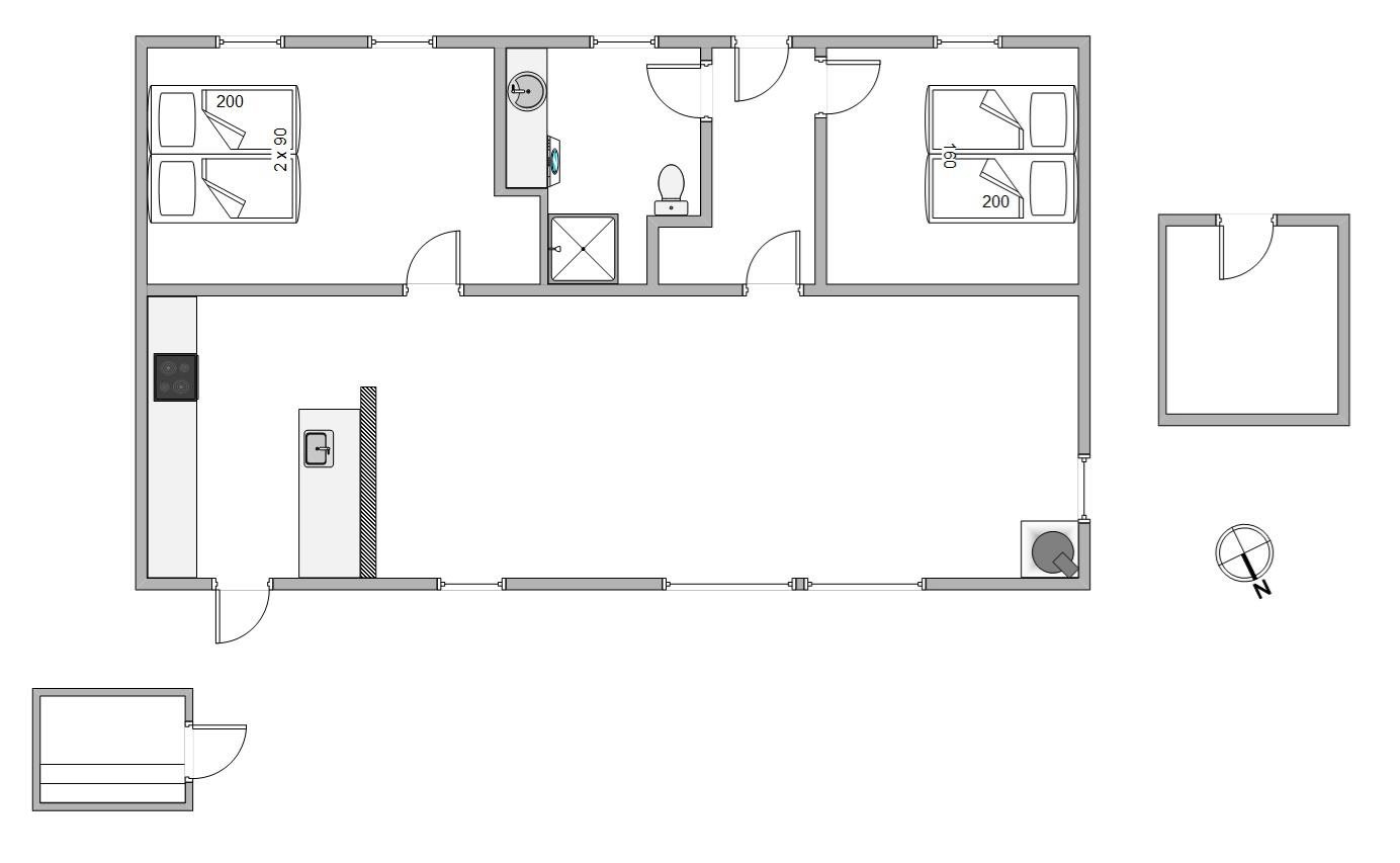 Plantegninger billede af Bjerregårdsvej 425, Bjerregaard, 6960 Hvide Sande