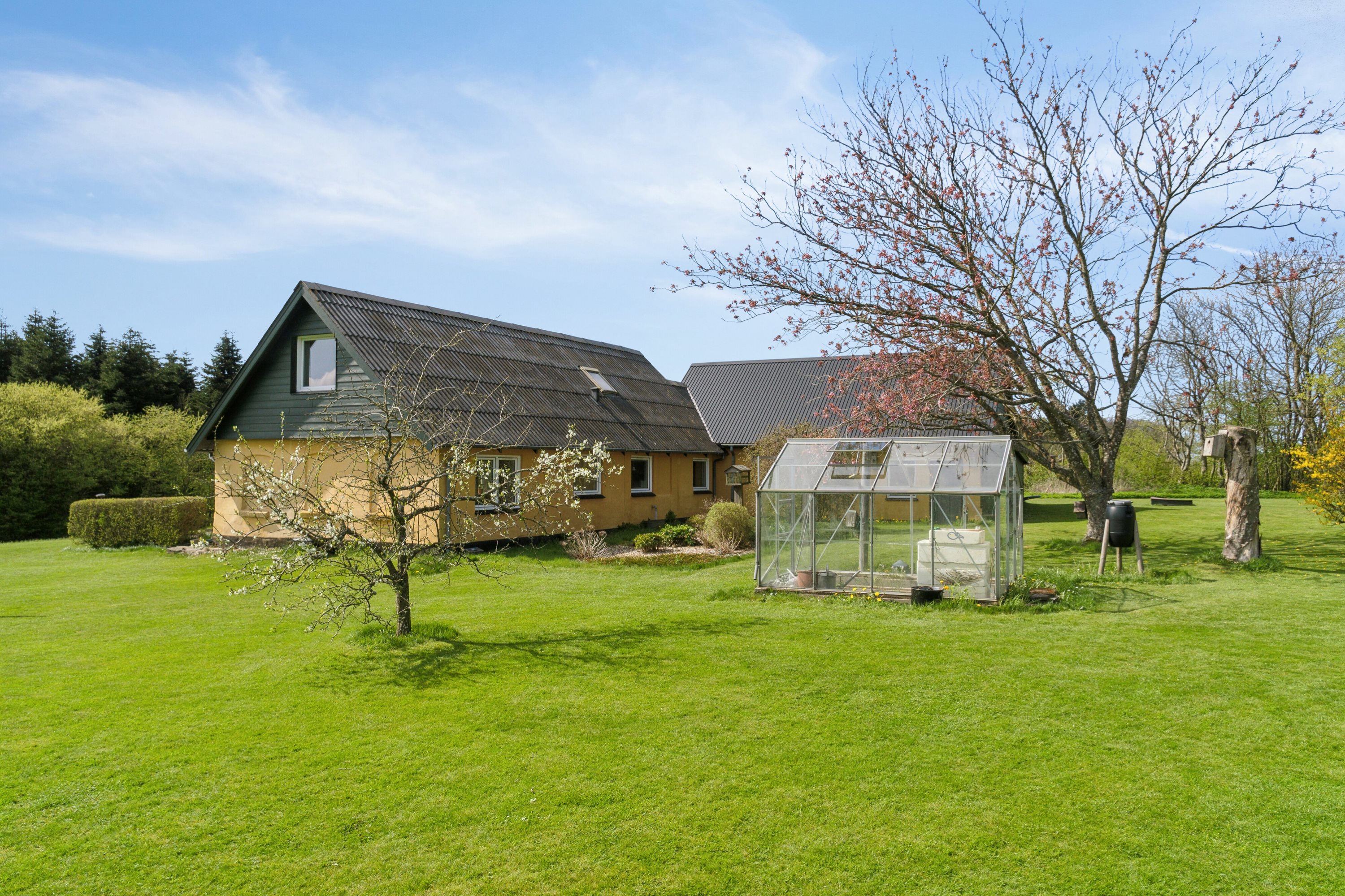 Fremhævet set fra haven billede i fuldskærmstilstand. Billede af Næstrupvej 57, Sjørring, 7700 Thisted