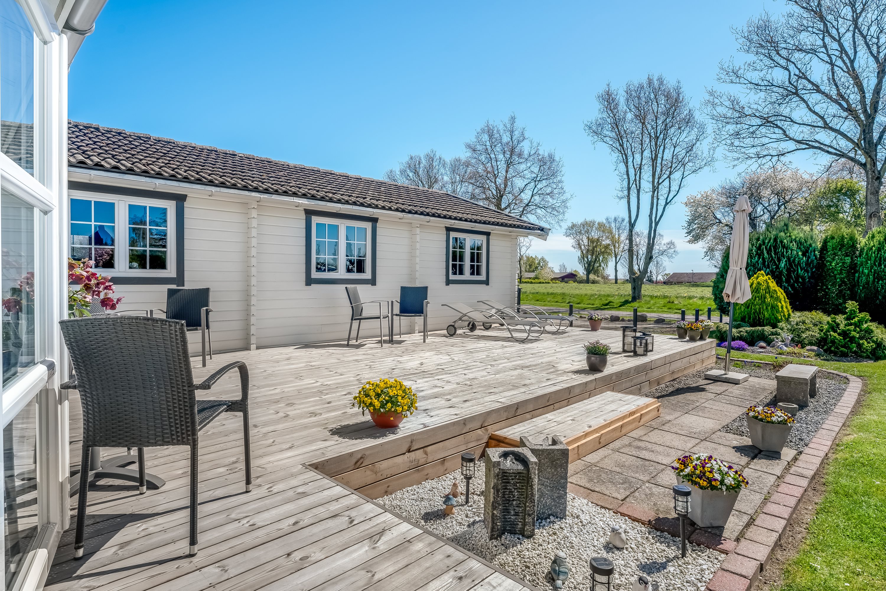 Fremhævet terrasse billede i fuldskærmstilstand. Billede af Frejasvej 26, 4873 Væggerløse