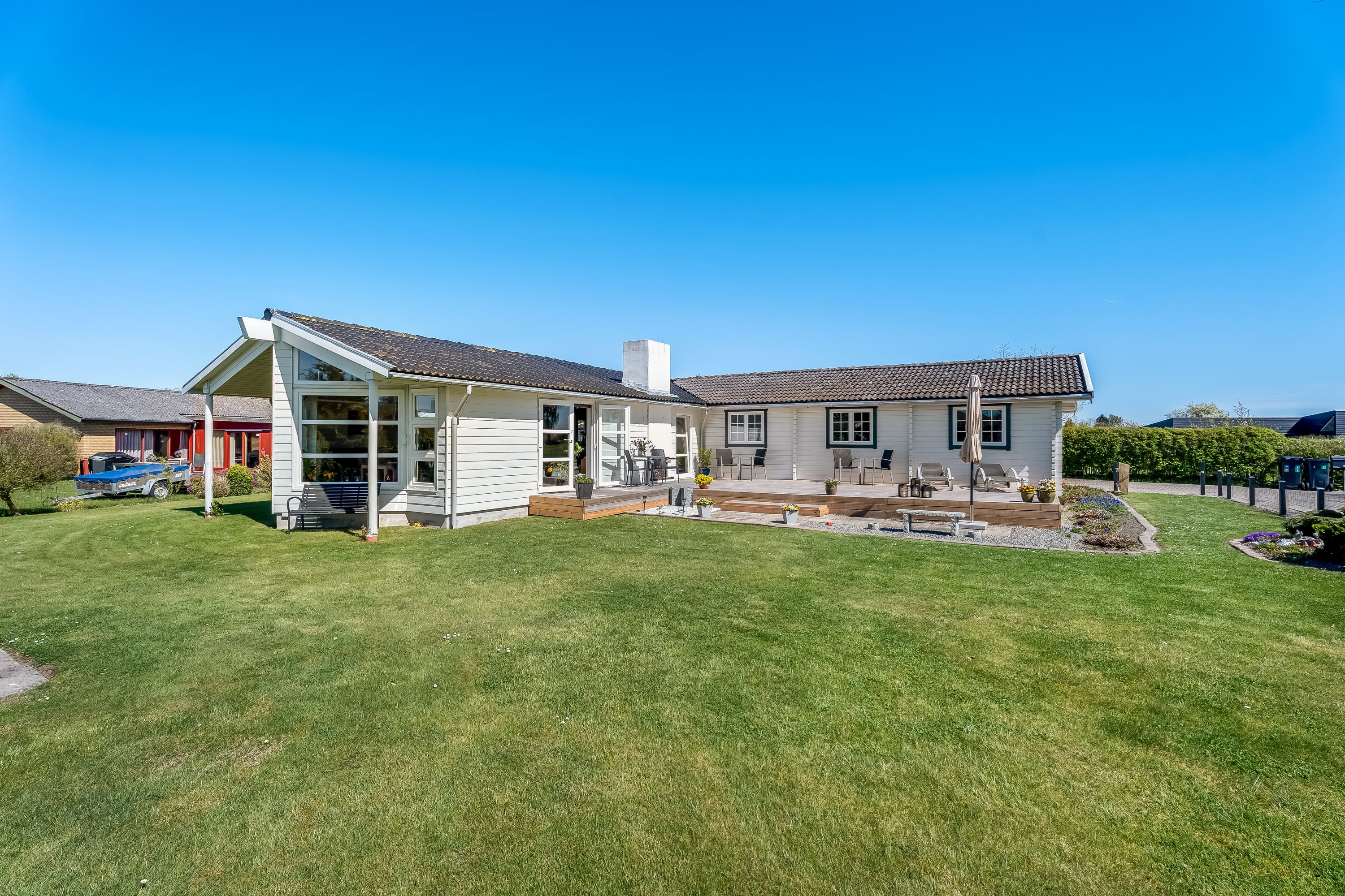 Fremhævet facade billede i fuldskærmstilstand. Billede af Frejasvej 26, 4873 Væggerløse