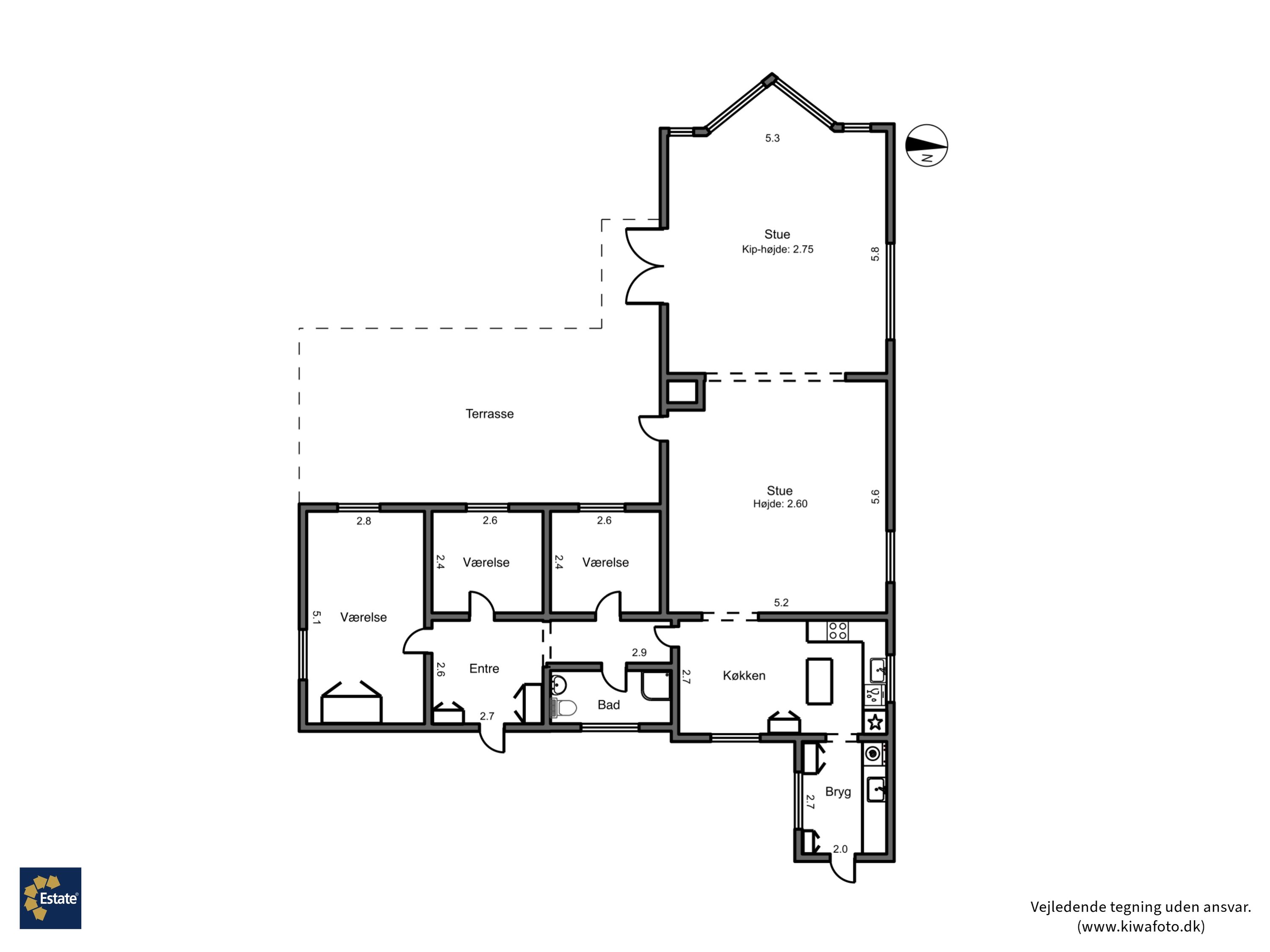 Plantegninger billede af Frejasvej 26, 4873 Væggerløse