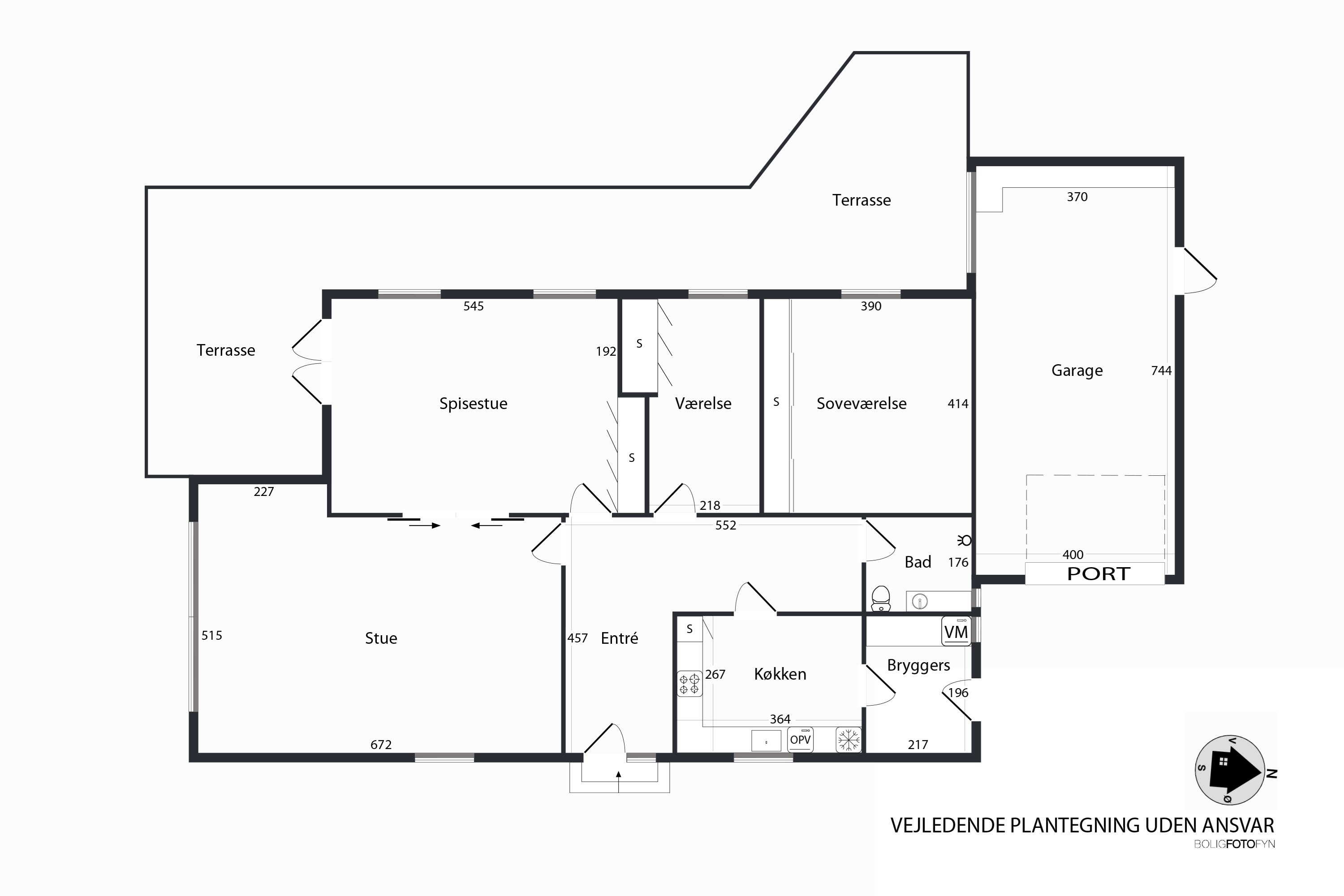 Plantegninger billede af Fjordvej 2, 5330 Munkebo
