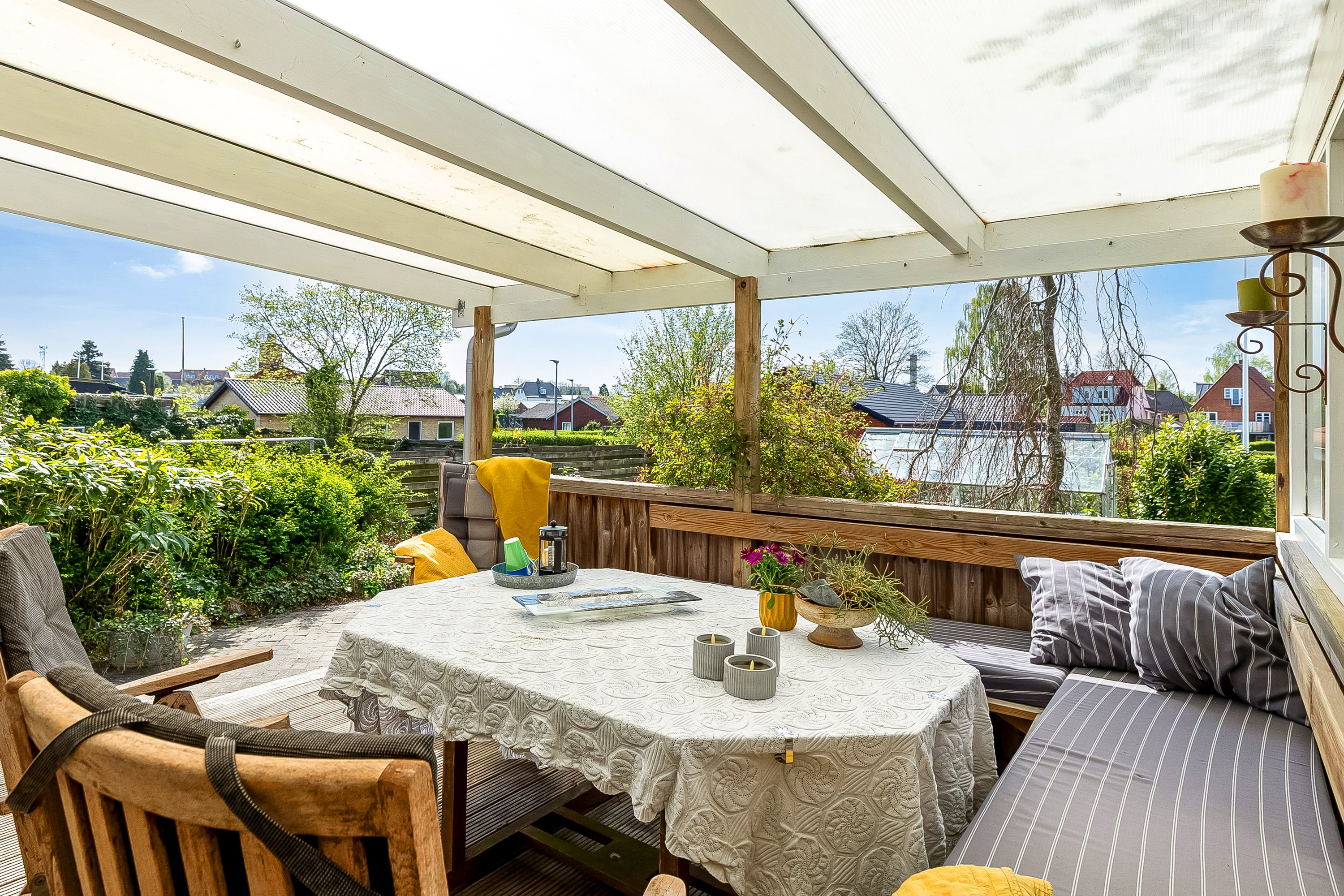 Fremhævet terrasse billede i fuldskærmstilstand. Billede af Haderslevvej 114, 6000 Kolding
