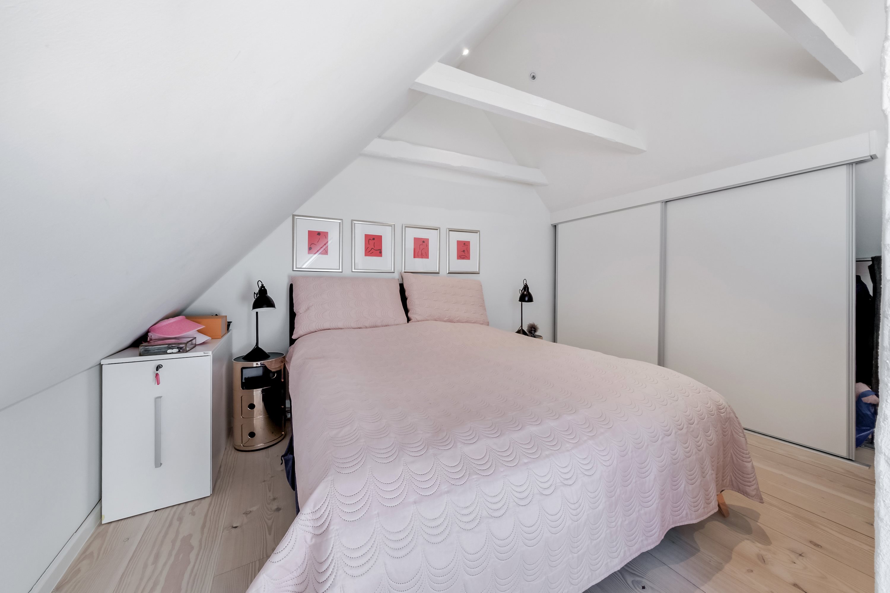 Fremhævet soveværelse billede i fuldskærmstilstand. Billede af Ramsherred 19, 5000 Odense C