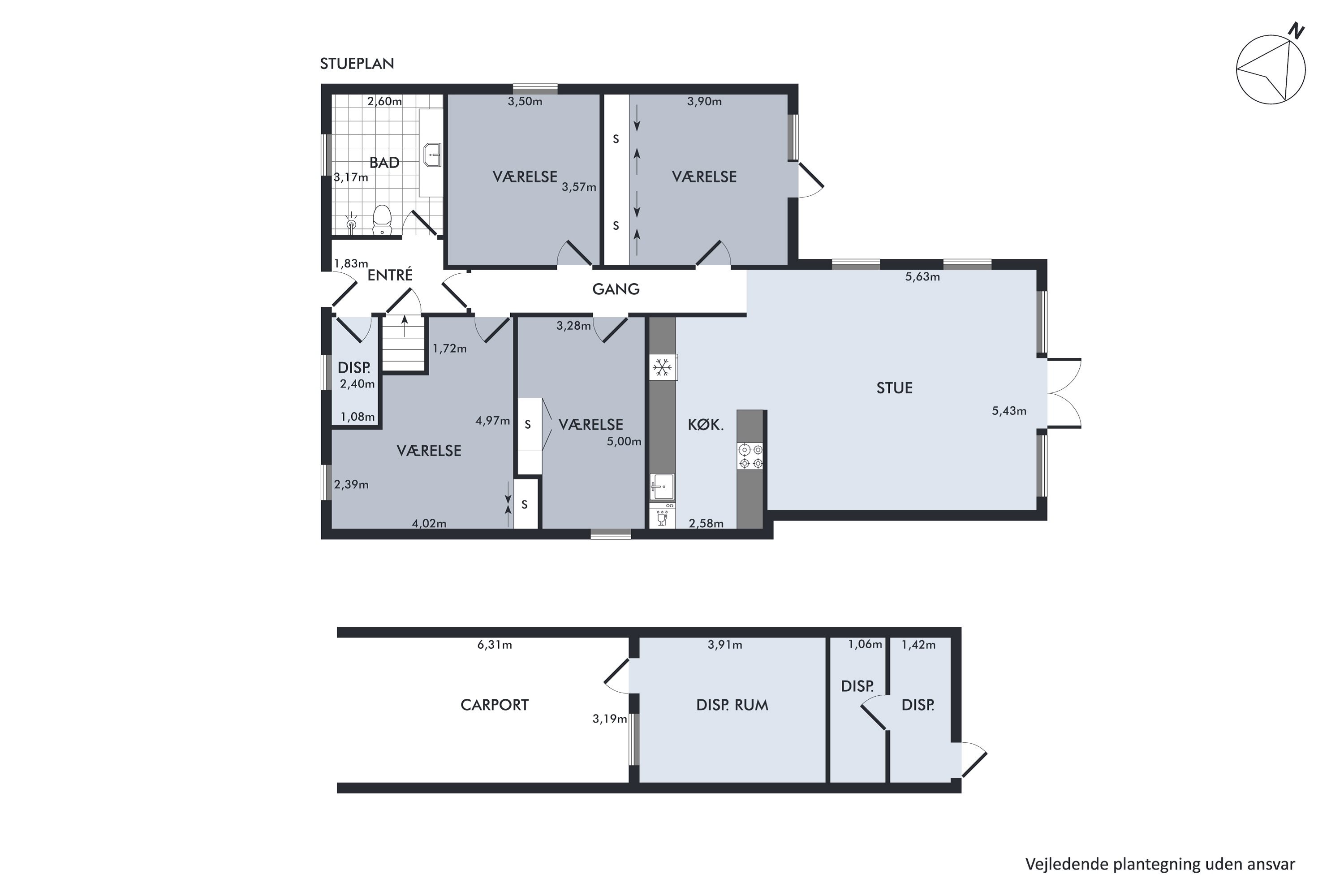 Plantegninger billede af Stadionvej 6, Espe, 5750 Ringe