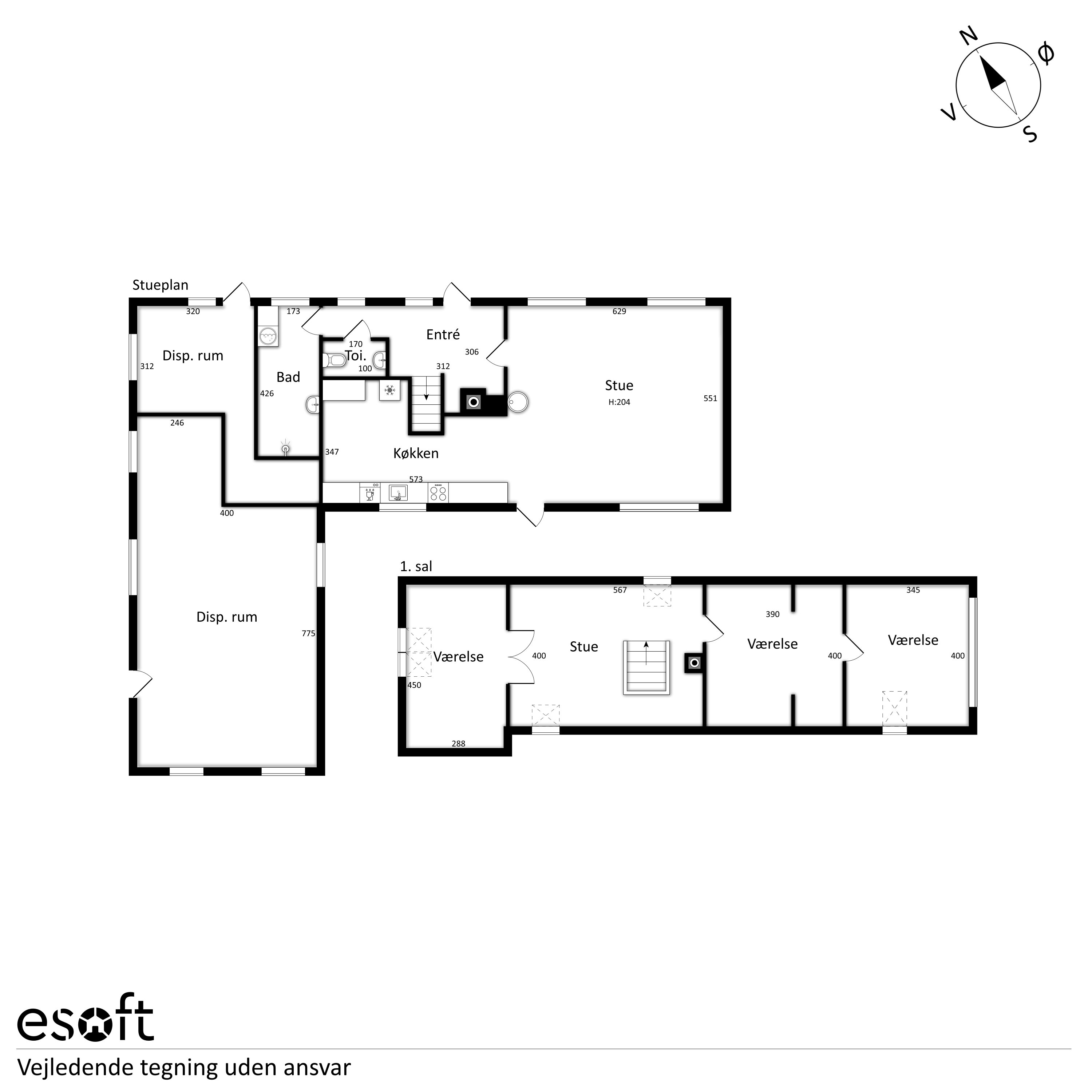 Plantegninger billede af Ørbækvej 211, Brudager, 5882 Vejstrup