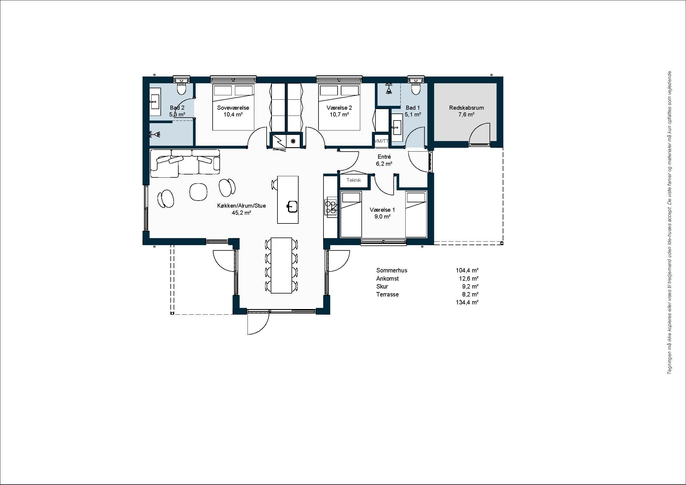 Plantegninger billede af Pilesangervej 10, Lodbj Hede, 6950 Ringkøbing