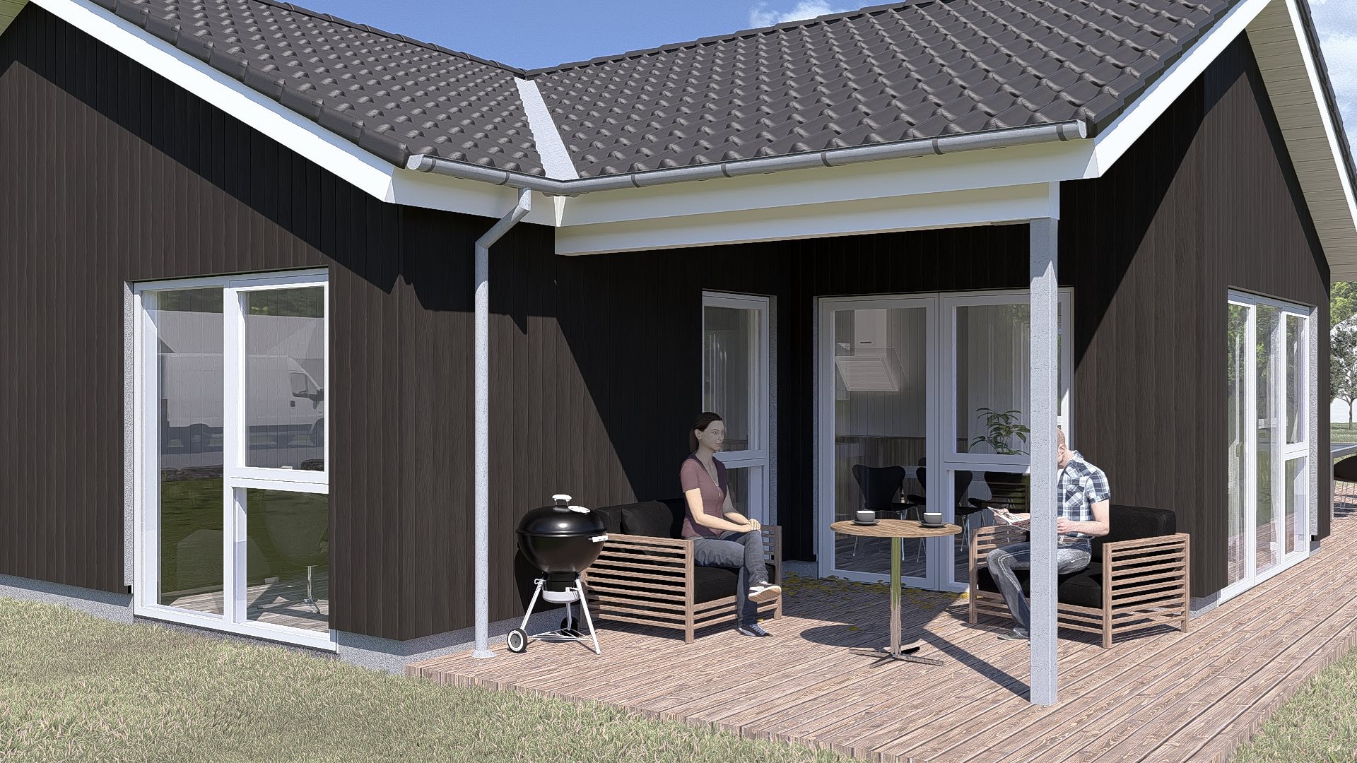 Fremhævet  billede i fuldskærmstilstand. Billede af Pilesangervej 10, Lodbj Hede, 6950 Ringkøbing