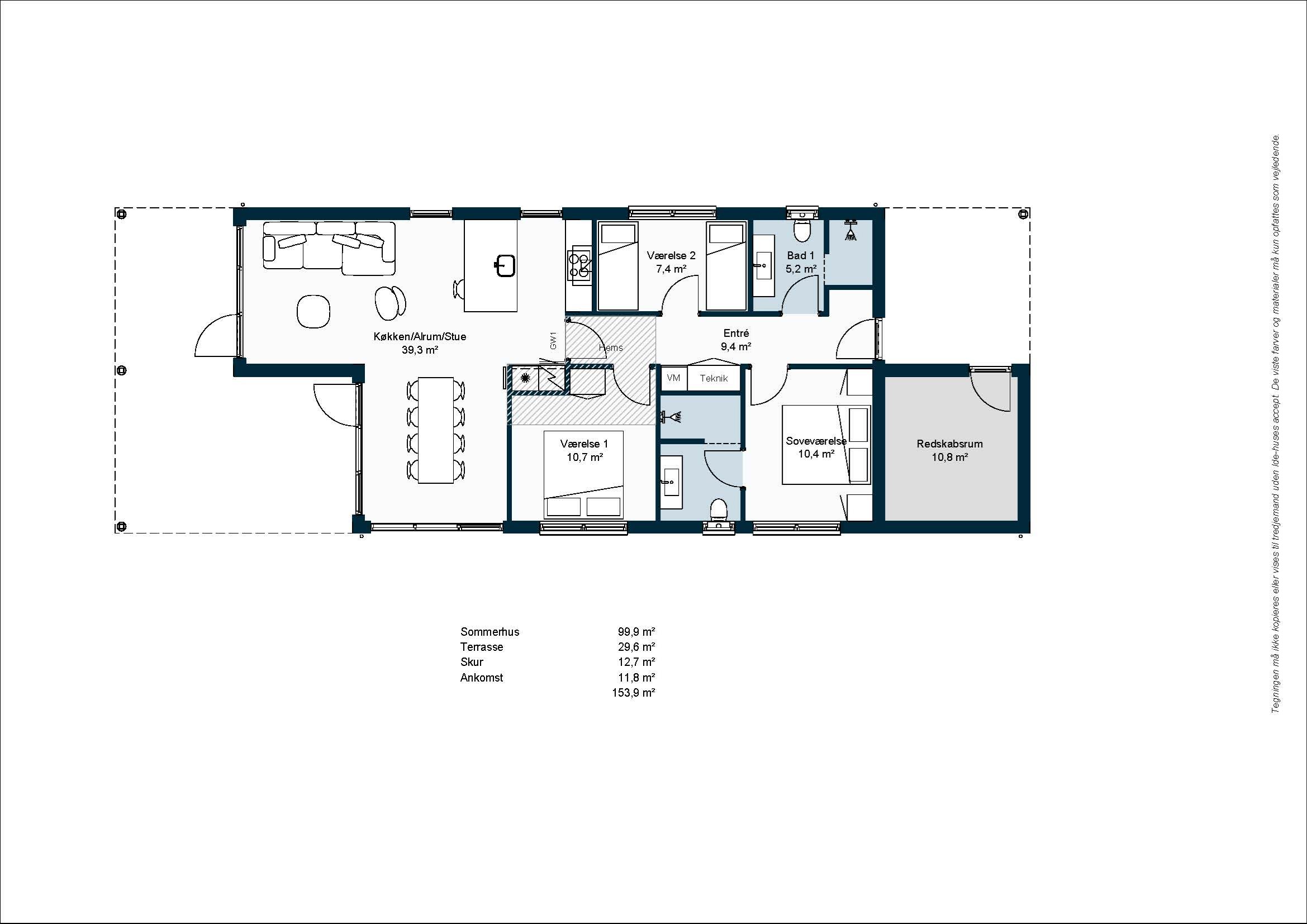 Plantegninger billede af Pilesangervej 8, Lodbj Hede, 6950 Ringkøbing