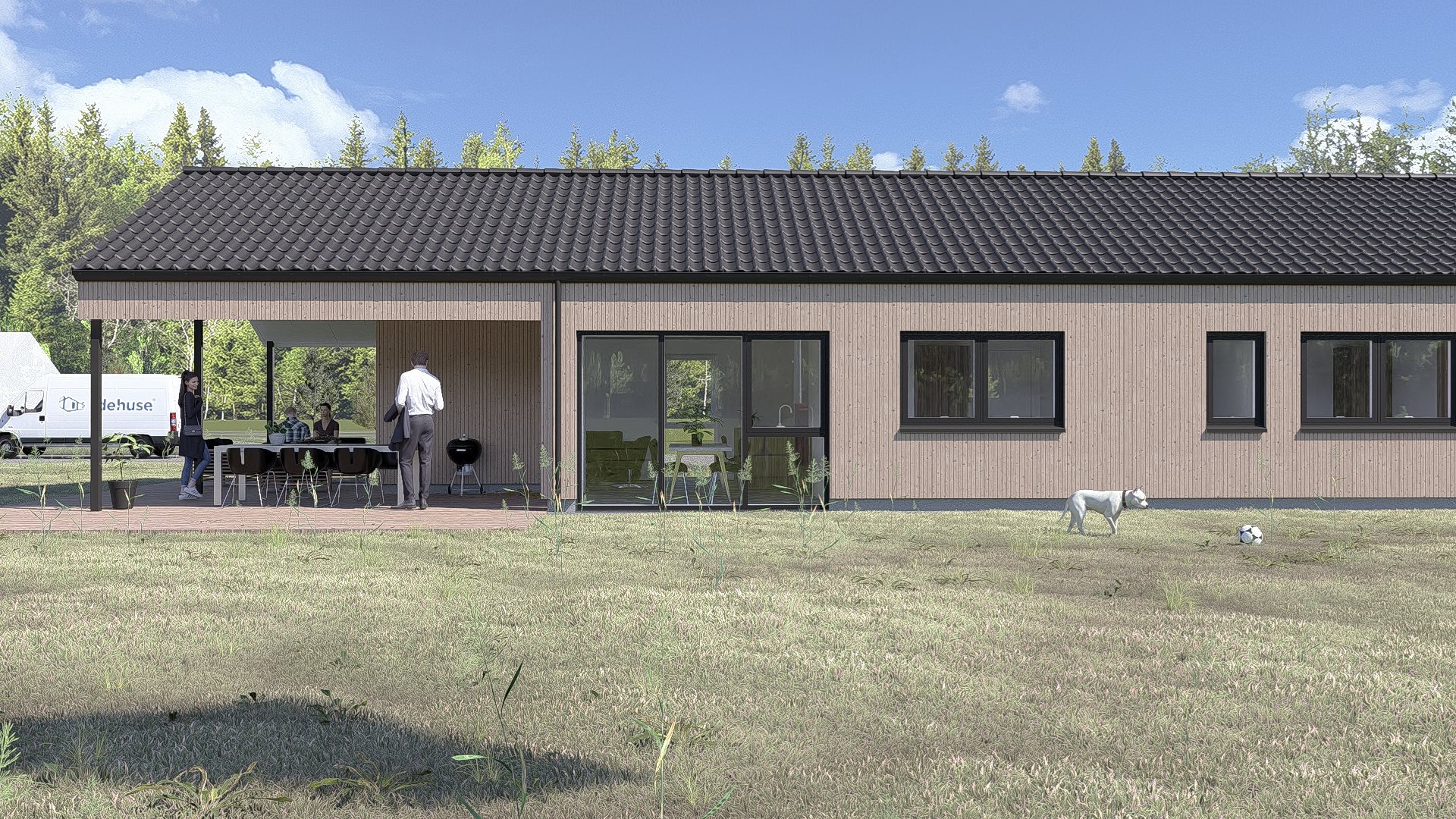 Fremhævet  billede i fuldskærmstilstand. Billede af Pilesangervej 8, Lodbj Hede, 6950 Ringkøbing