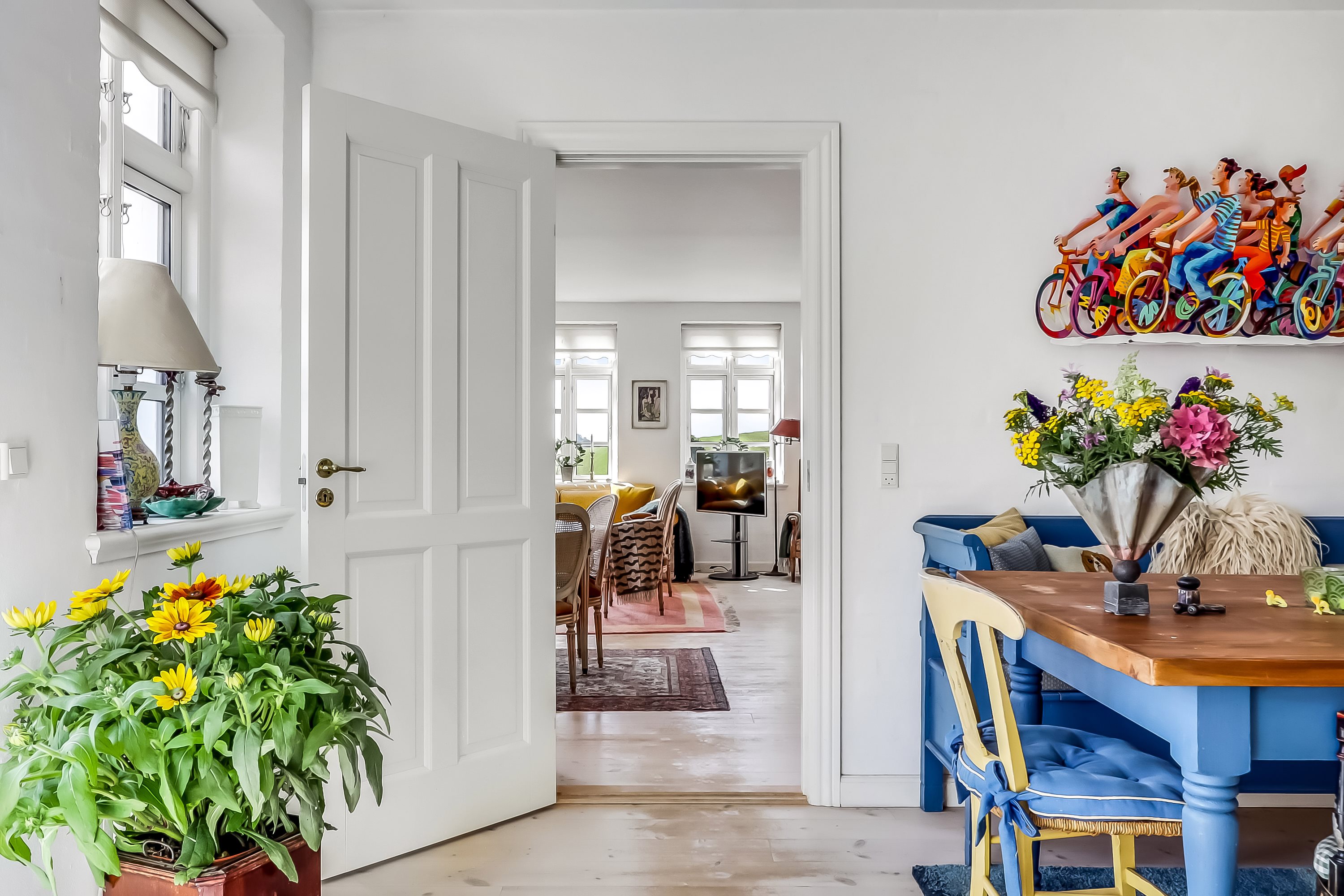 Fremhævet stue billede i fuldskærmstilstand. Billede af Hellebakken 1, 5970 Ærøskøbing