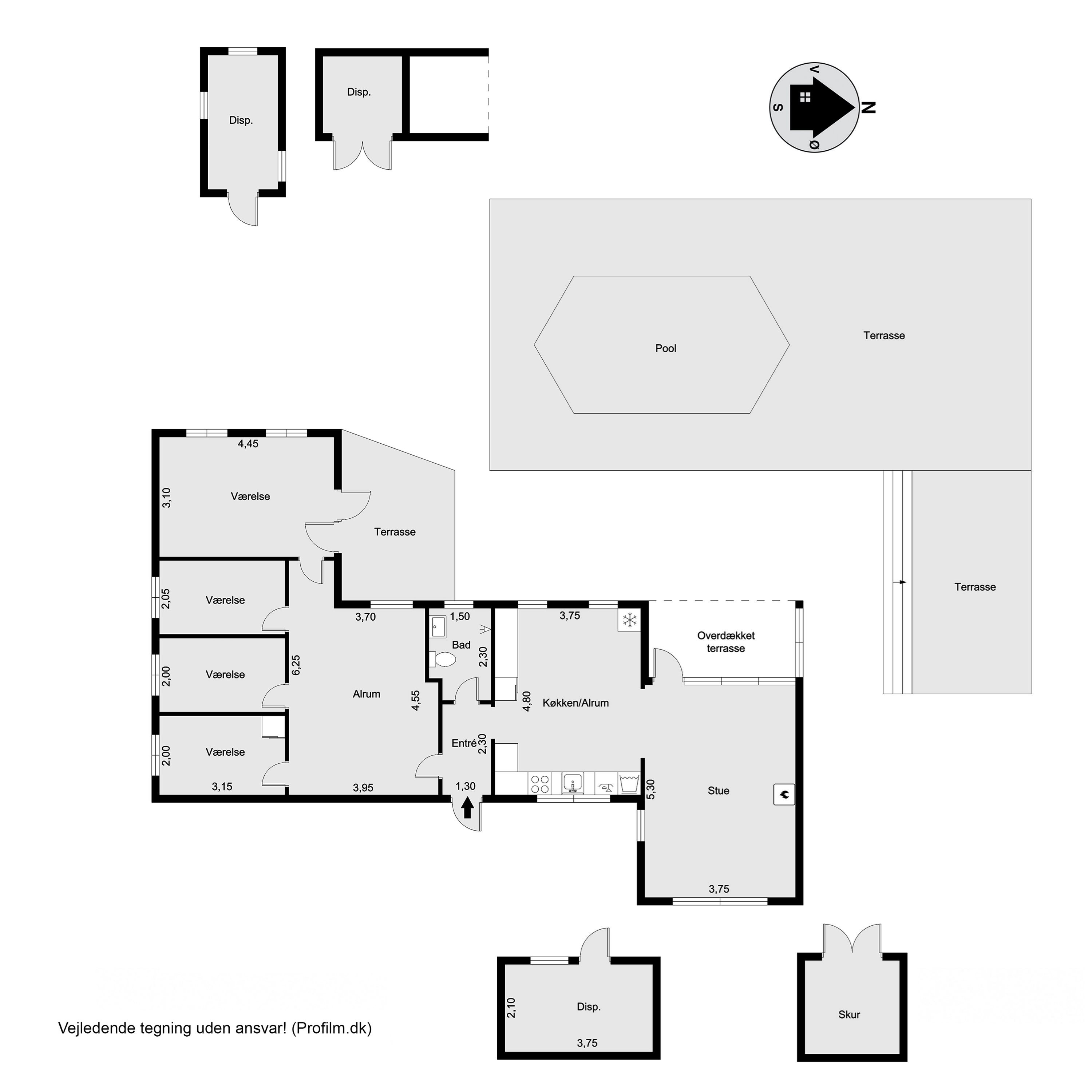 Plantegninger billede af Præsthøjvej 14, 3300 Frederiksværk