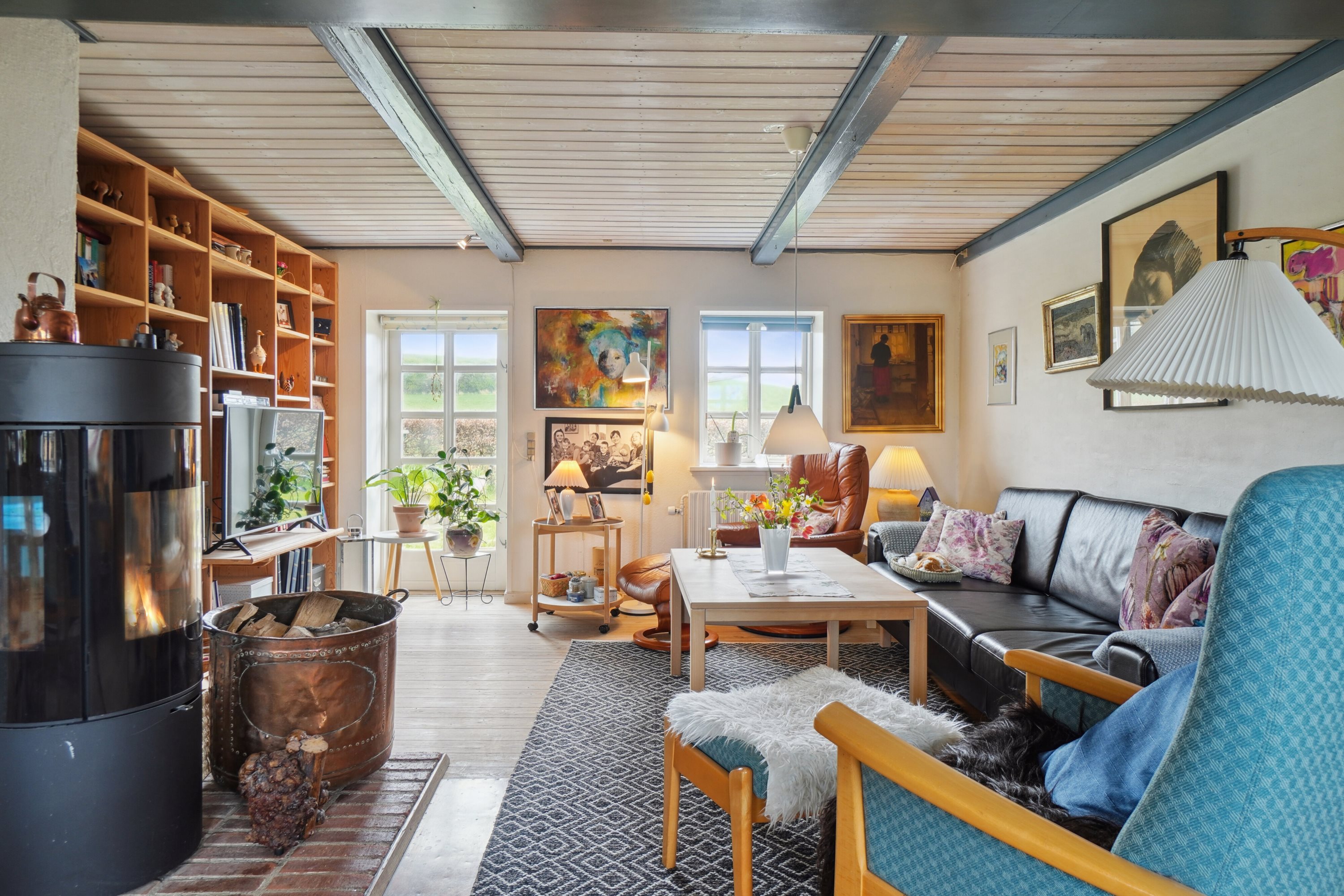 Fremhævet stue billede i fuldskærmstilstand. Billede af Højkildevej 4, Ørum, 8721 Daugård