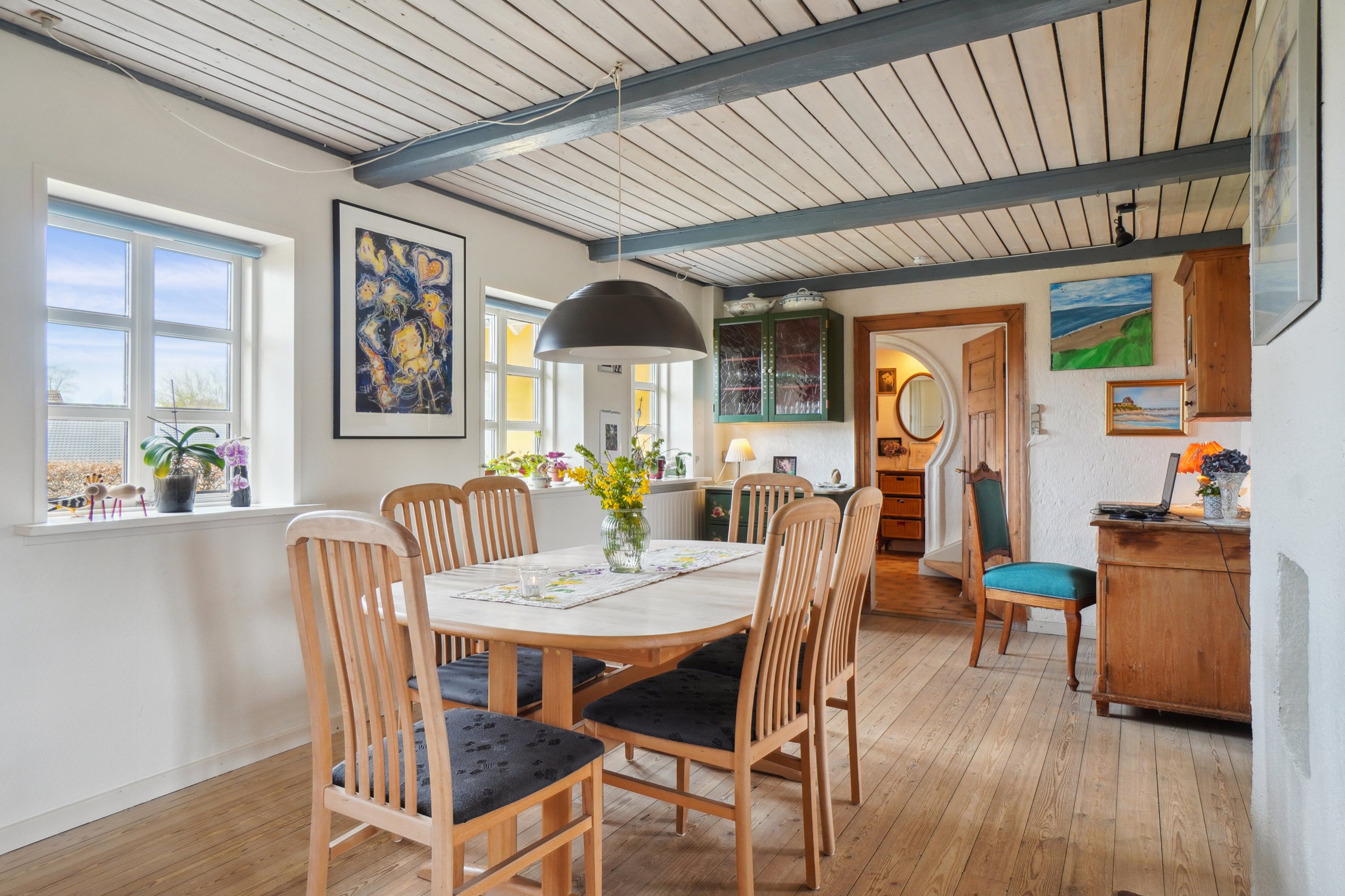 Fremhævet spisestue billede i fuldskærmstilstand. Billede af Højkildevej 4, Ørum, 8721 Daugård