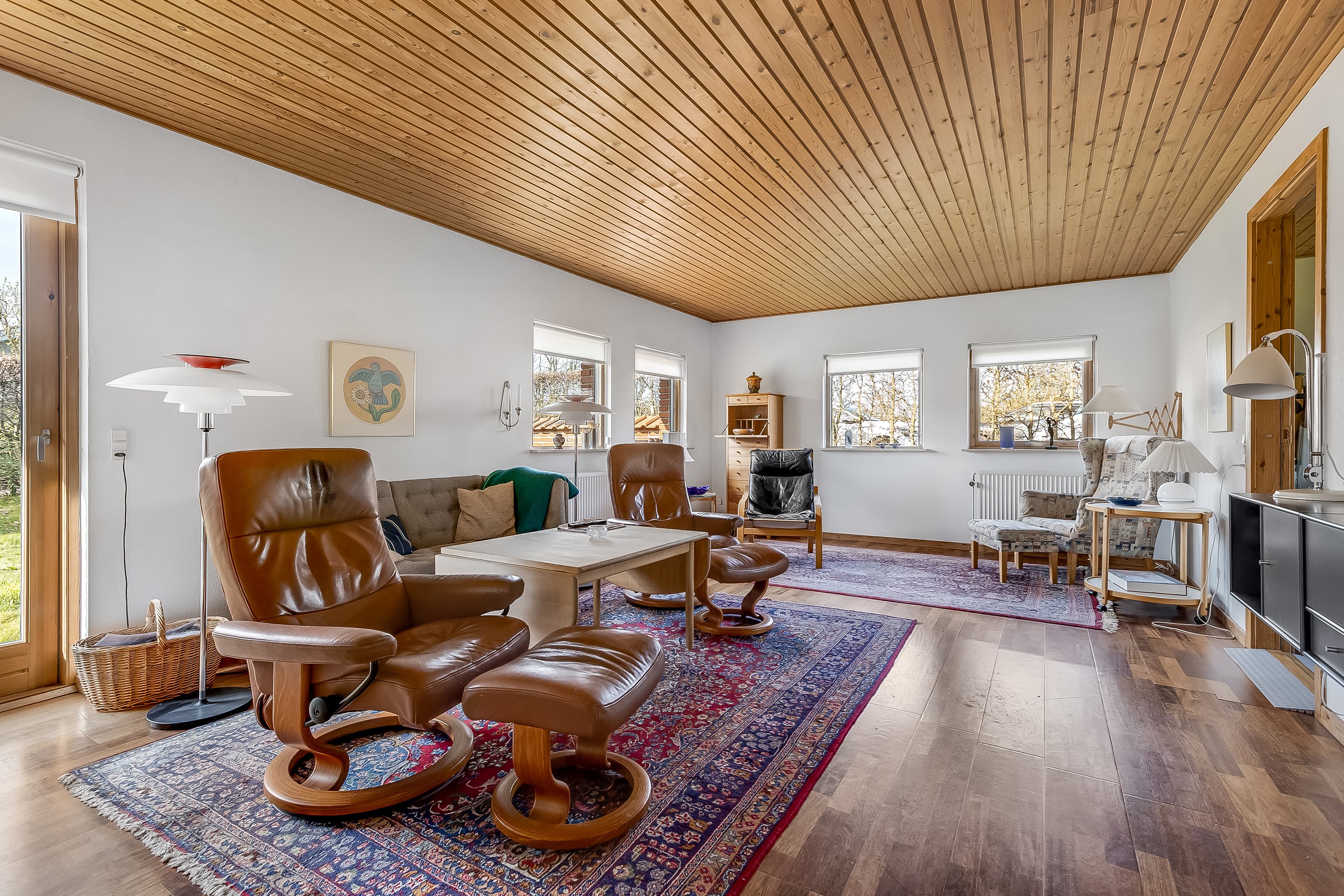 Fremhævet stue billede i fuldskærmstilstand. Billede af Hjorthøjvej 18, 4200 Slagelse