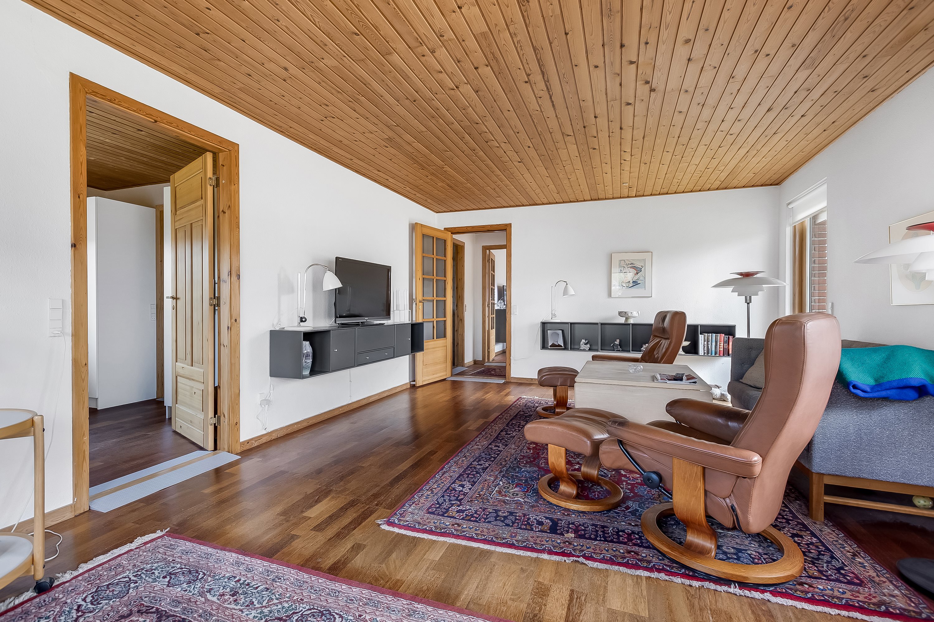 Fremhævet stue billede i fuldskærmstilstand. Billede af Hjorthøjvej 18, 4200 Slagelse