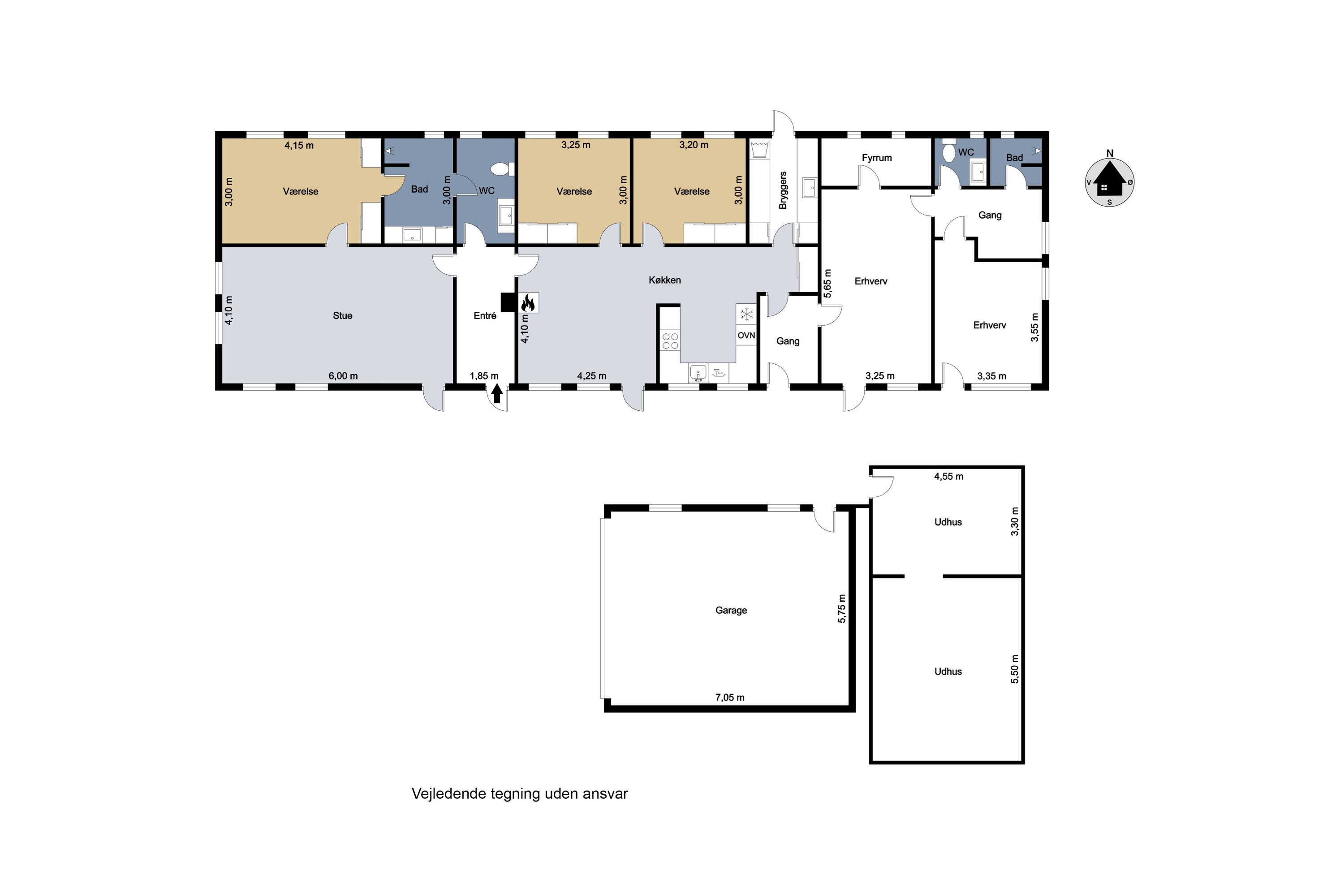 Plantegninger billede af Hjorthøjvej 18, 4200 Slagelse